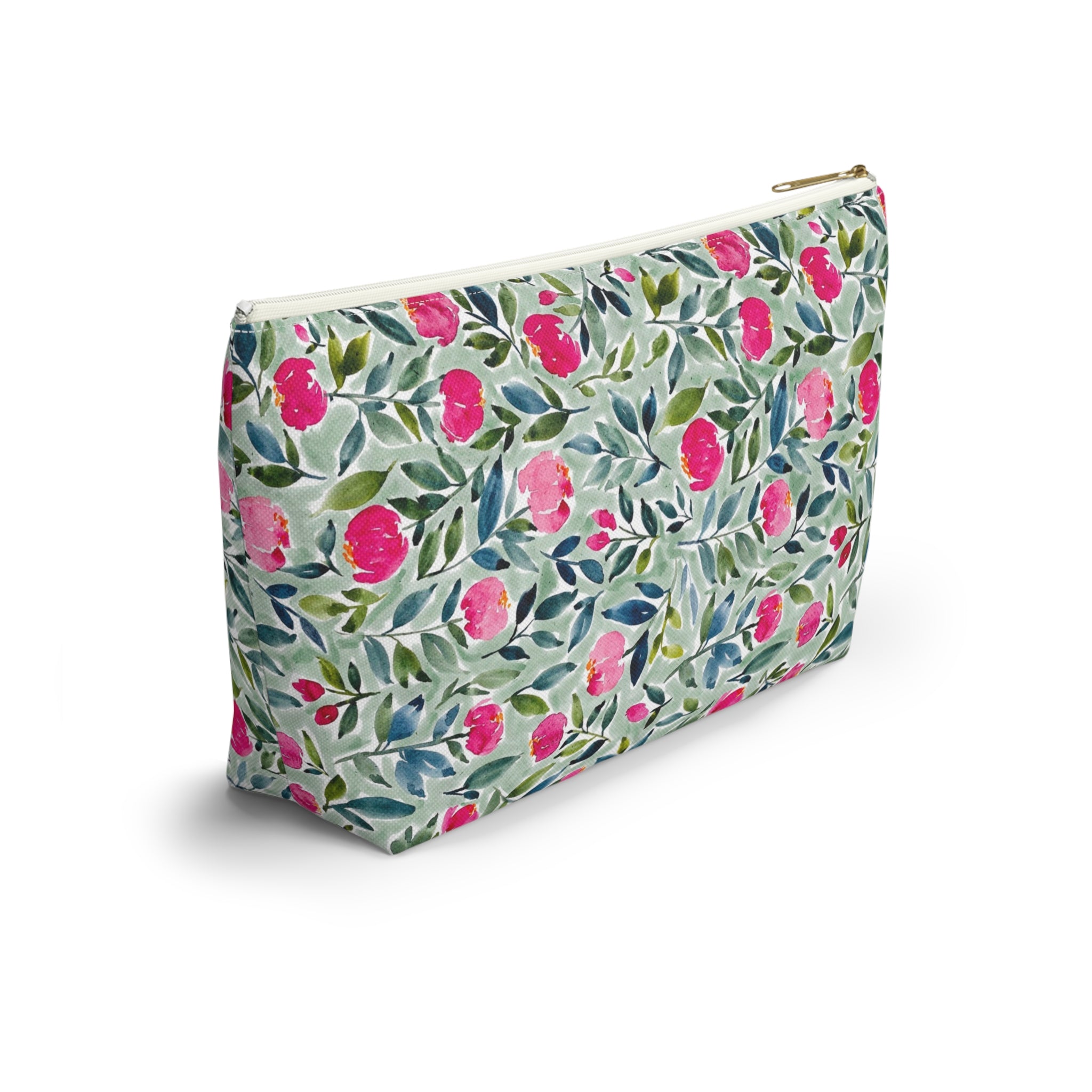 Flora Striped Monogrammed Mahjong Tile Pouch