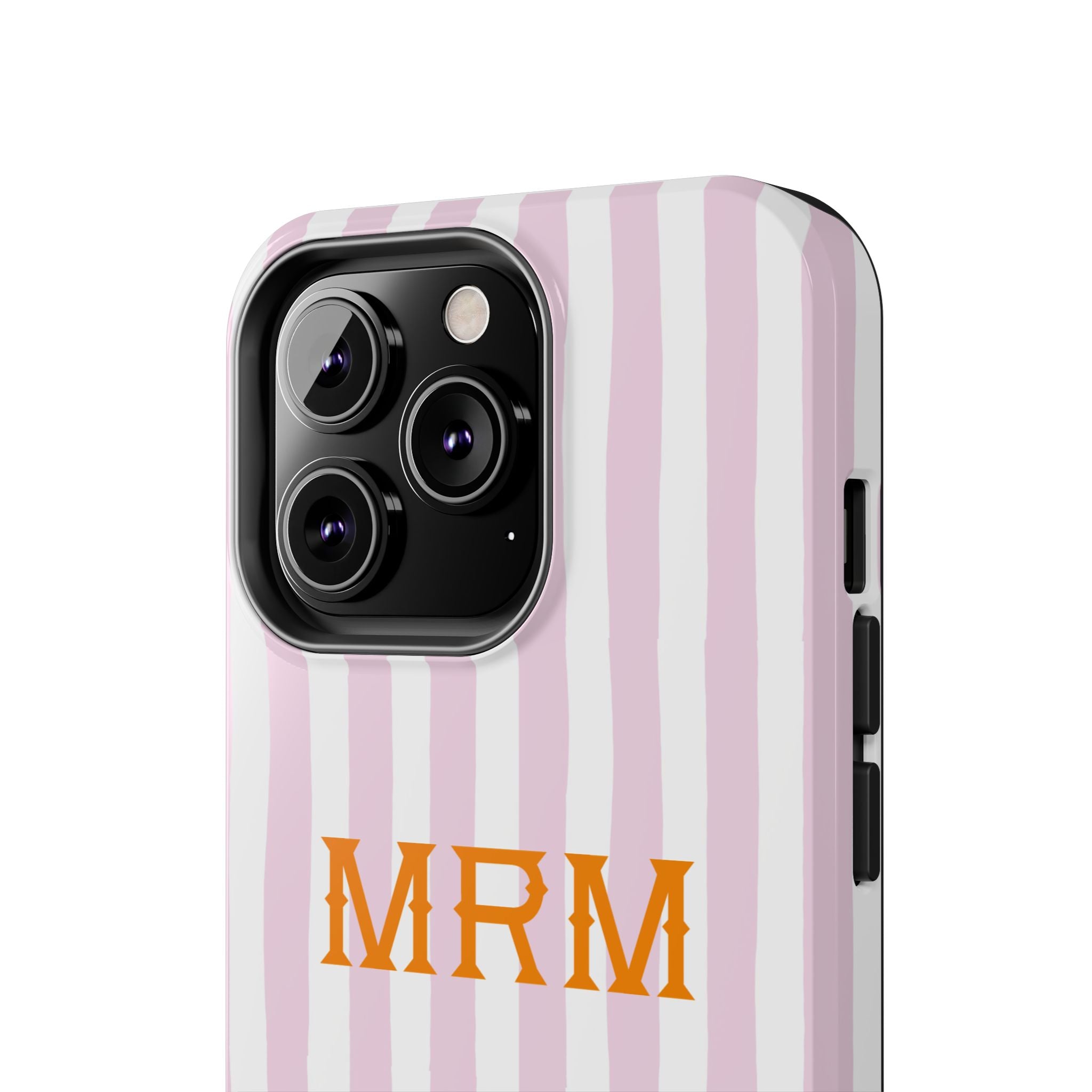 Preppy Cheetah (Pink) Monogrammed Tough Phone Case