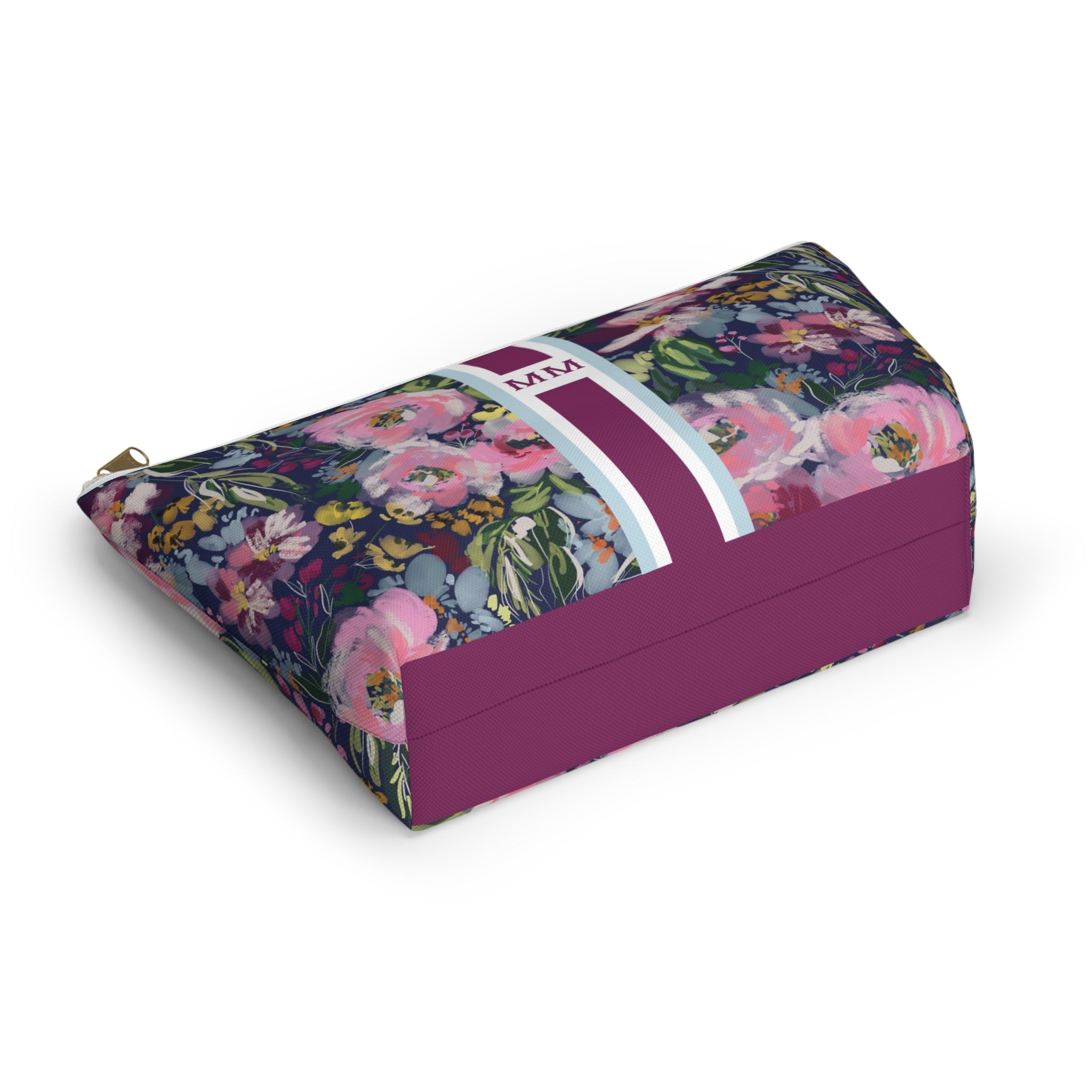 Haven Striped Monogrammed Mahjong Tile Pouch