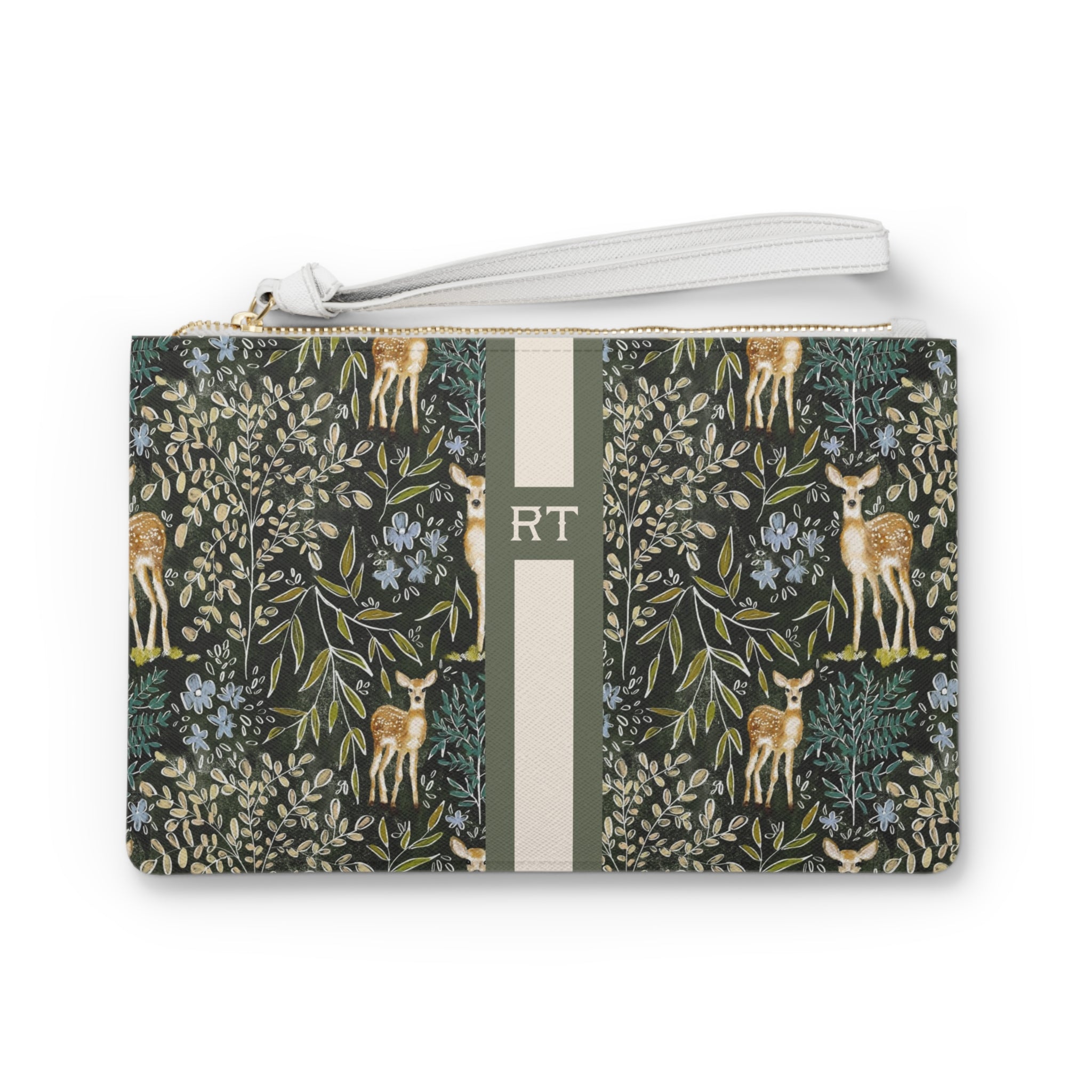 Knox Striped Monogrammed Mahjong Card Holder