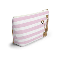 Preppy Cheetah Monogrammed Pouch