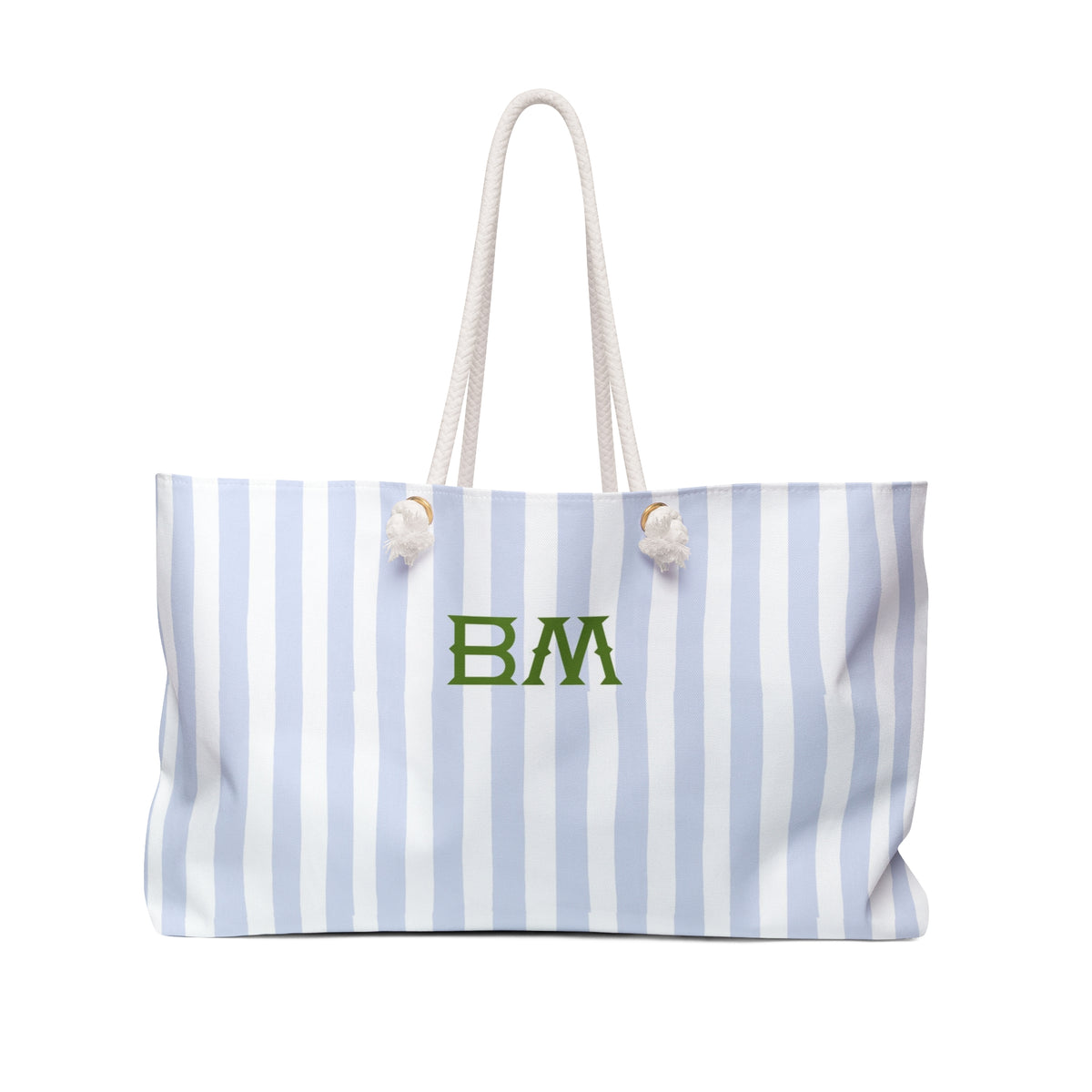 Seaside Stripes Monogrammed Mahjong Bag