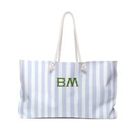 Seaside Stripes Monogrammed Mahjong Bag