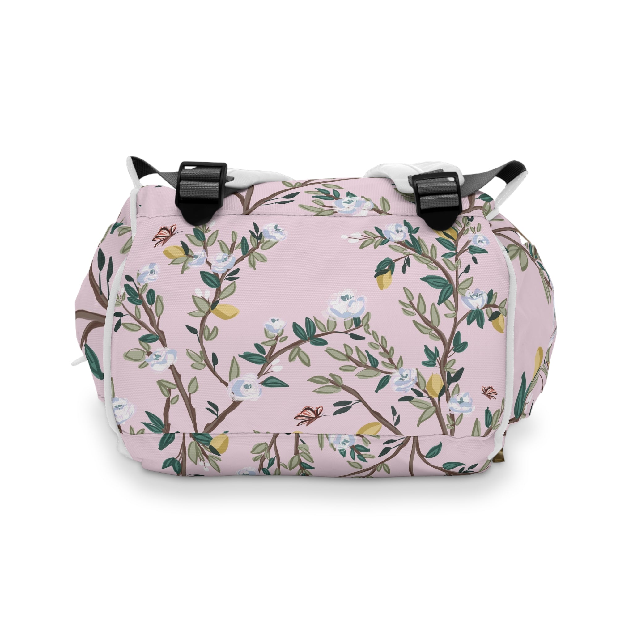Blossom Garden Monogrammed Nylon Waterproof Diaper Backpack
