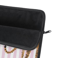 Preppy Cheetah Laptop Sleeve