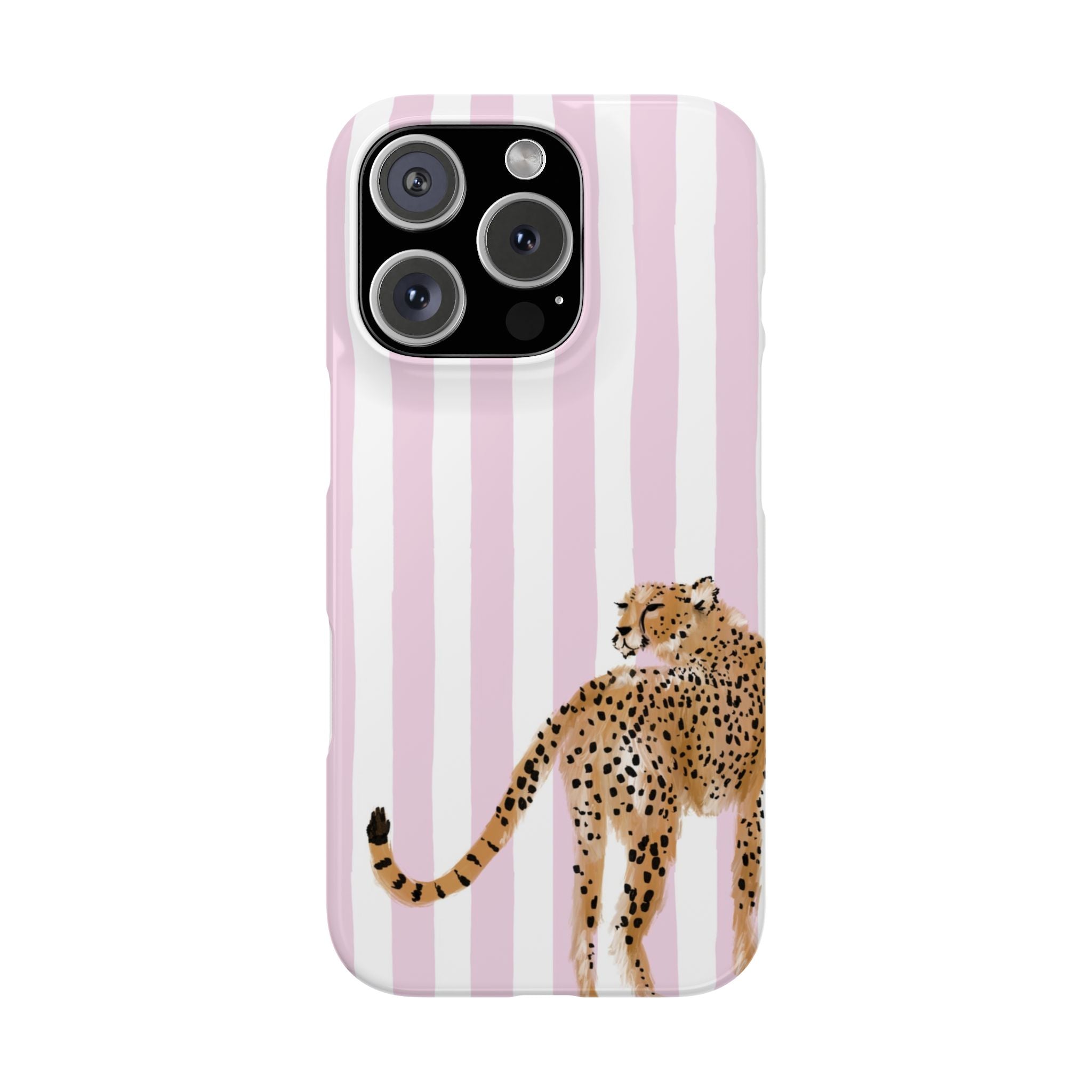 Preppy Cheetah Slim Phone Case