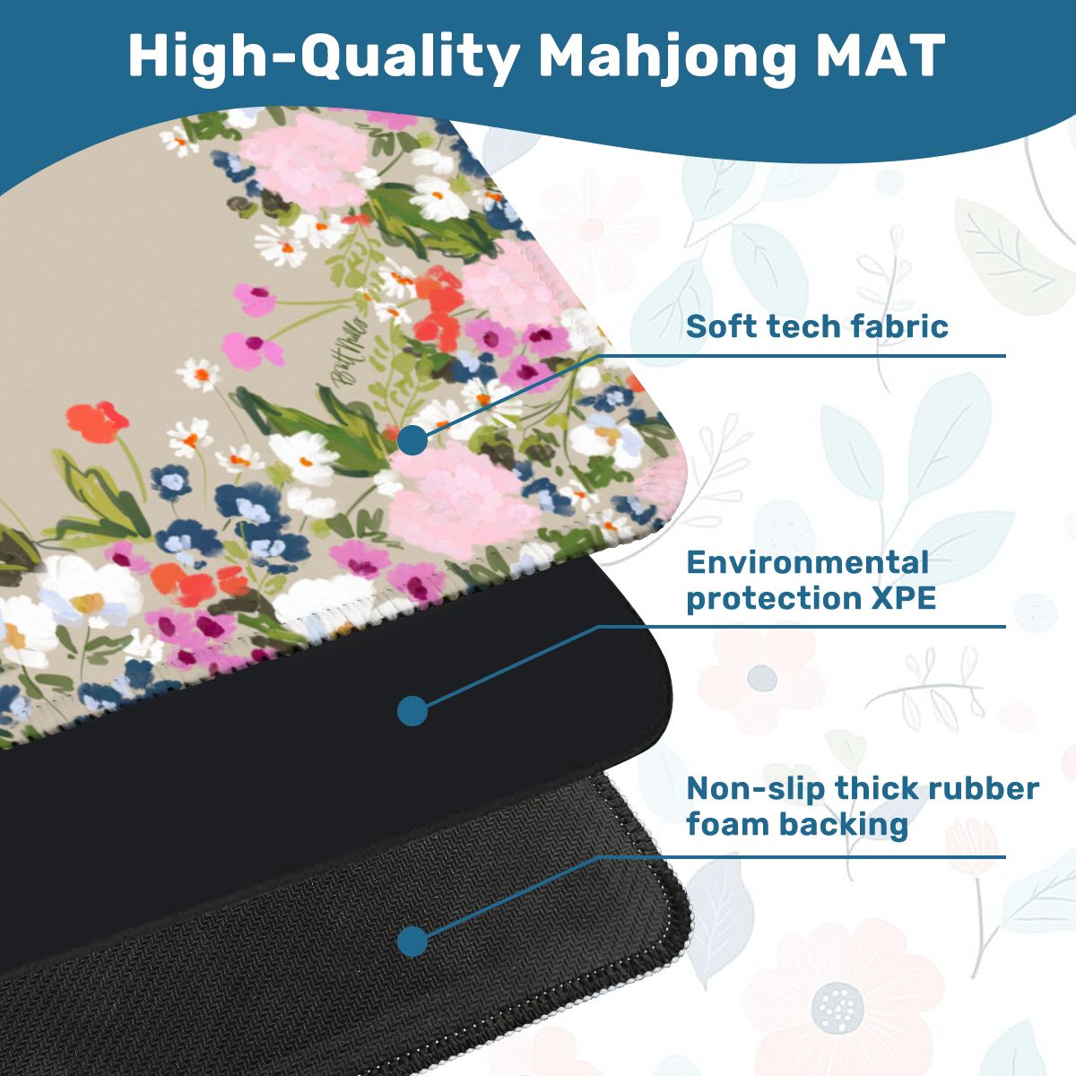 Veranda Mini Travel Mahjong Mat (Non-Neoprene)