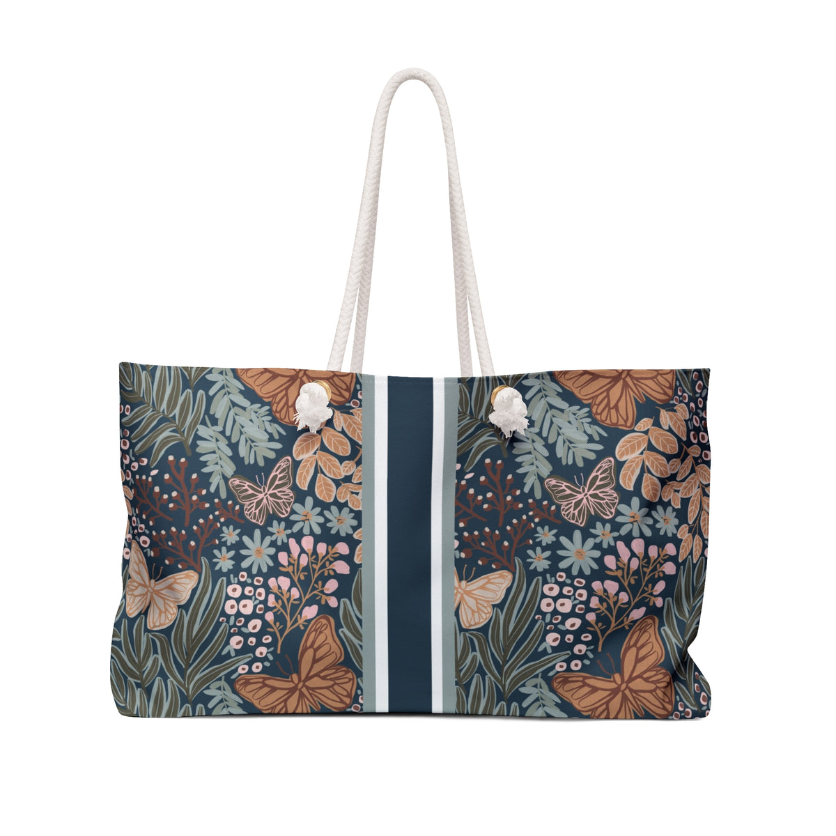 Dabney Striped Monogrammed Mahjong Bag