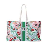 Colette Striped Monogrammed Mahjong Bag