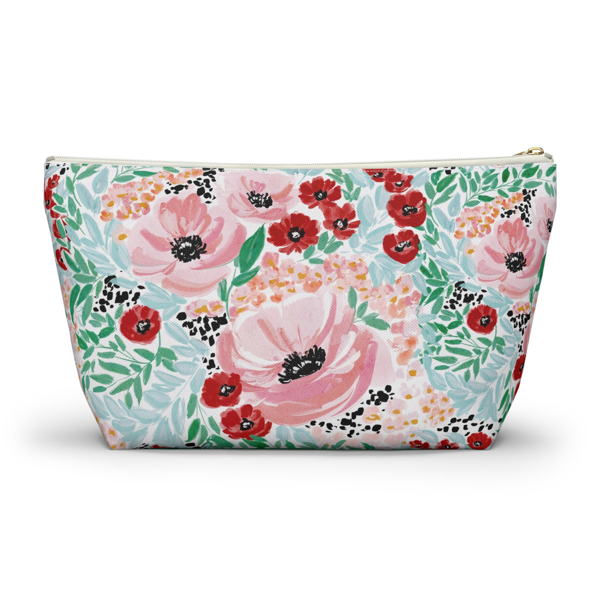 Colette Striped Monogrammed Pouch