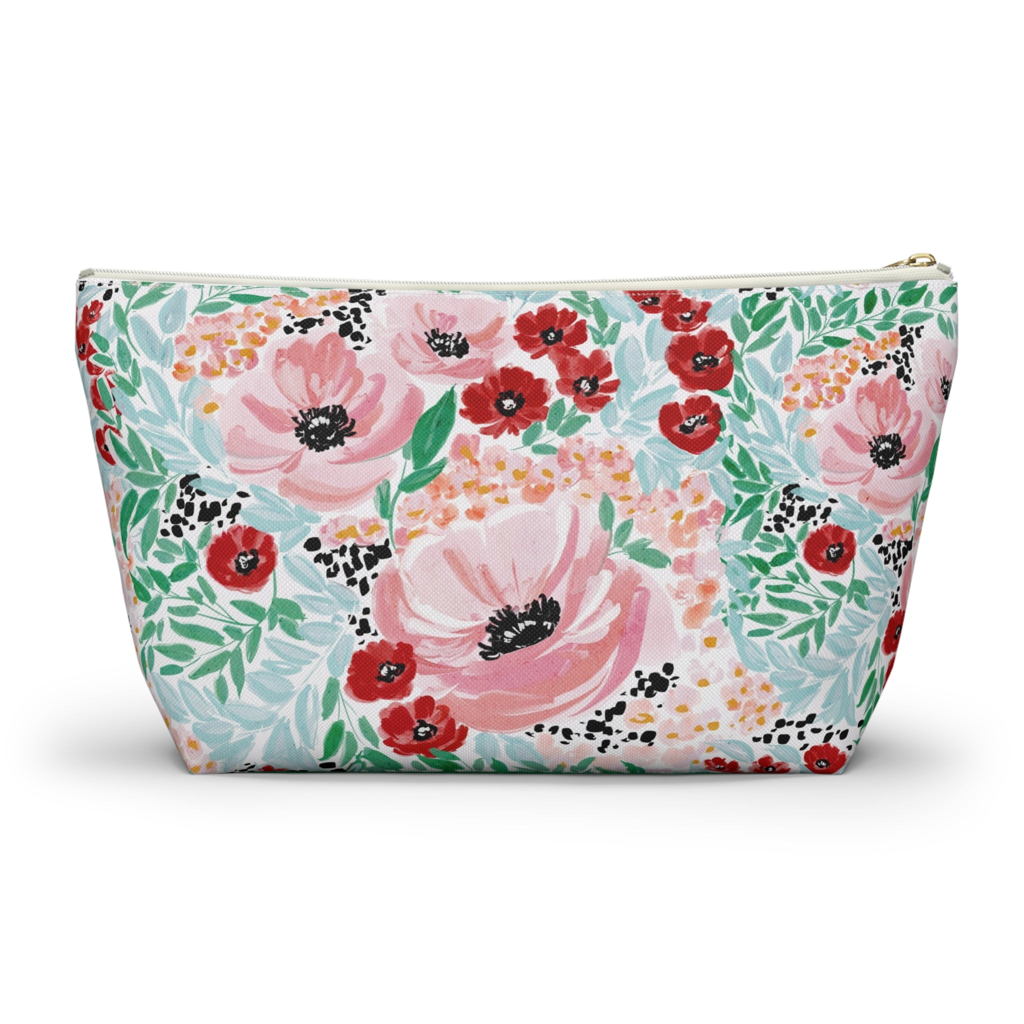 Colette Striped Monogrammed Pouch