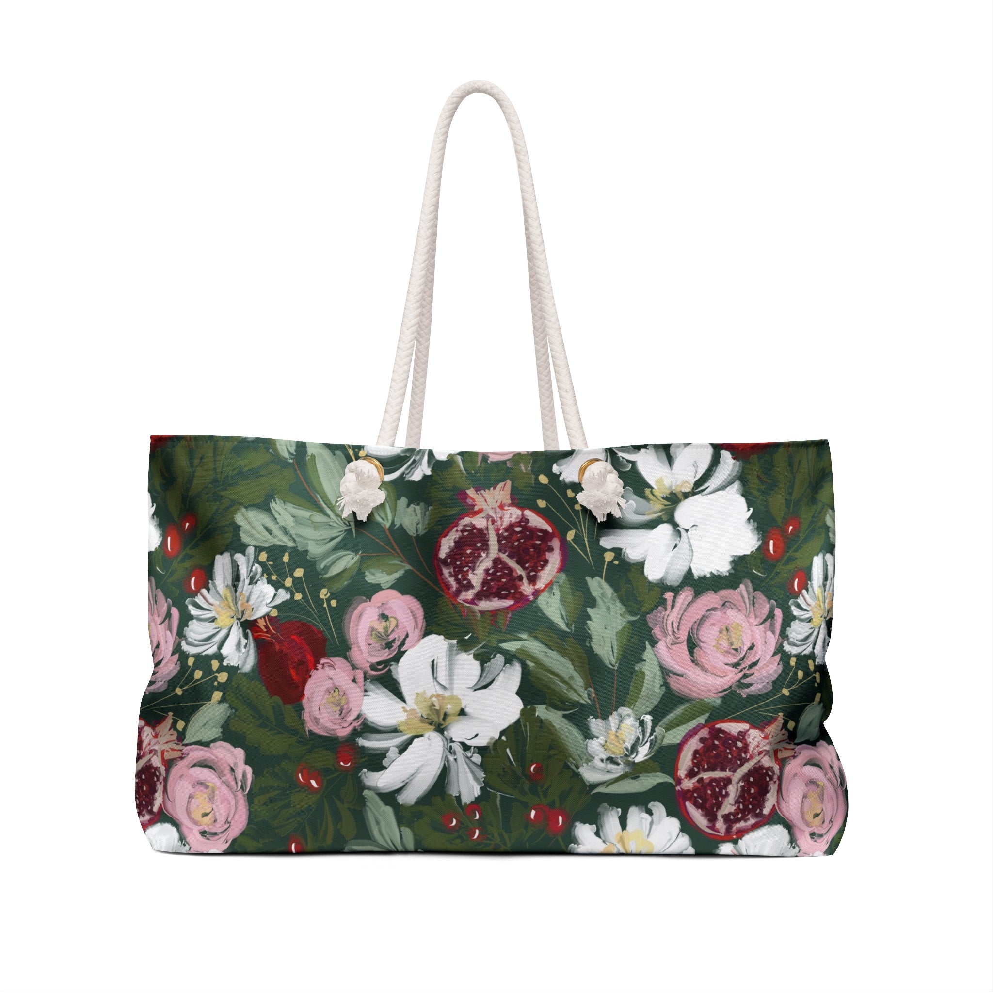 Crimson Harvest Striped Monogrammed Mahjong Bag