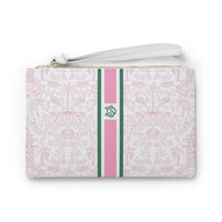Palm Beach (Pink) Striped Monogrammed Mahjong Card Holder