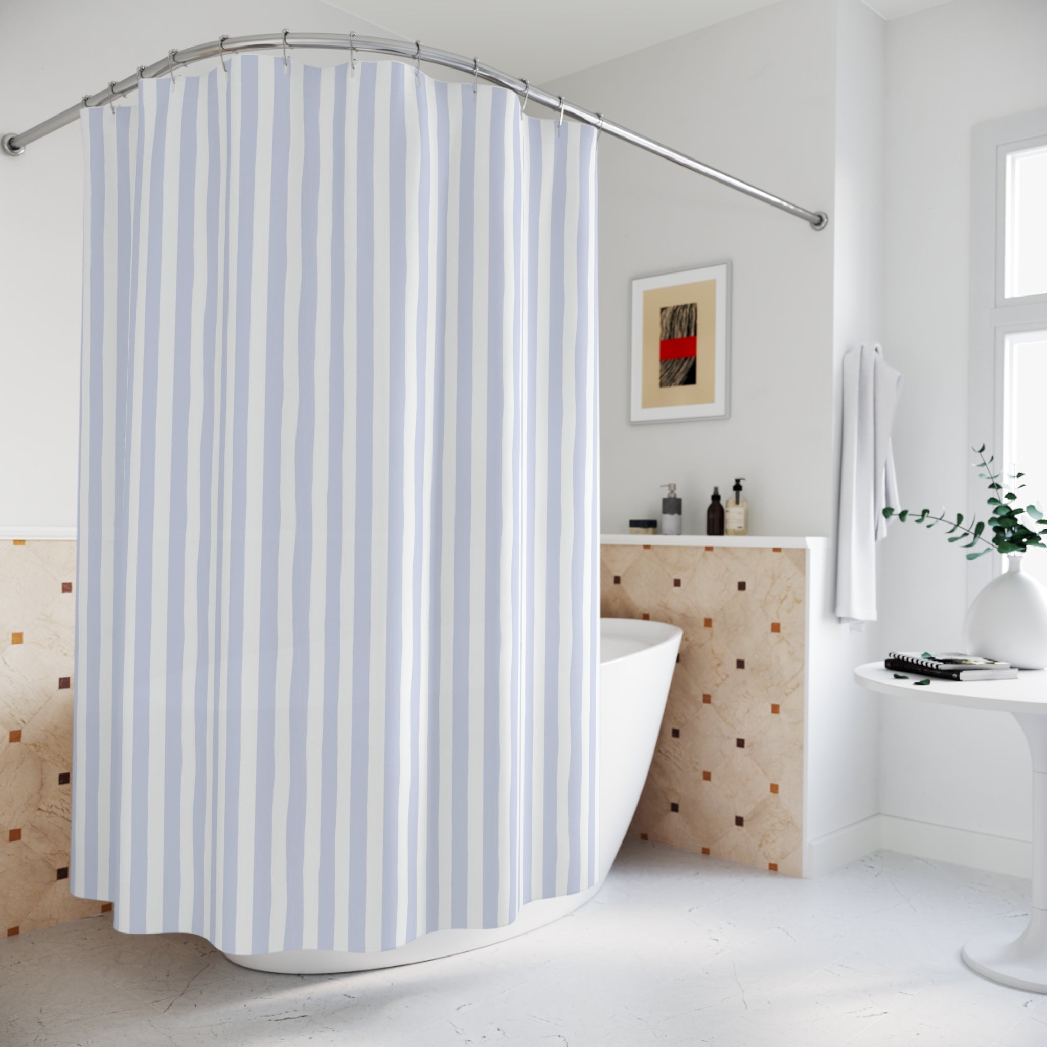 Seaside Stripes Shower Curtain