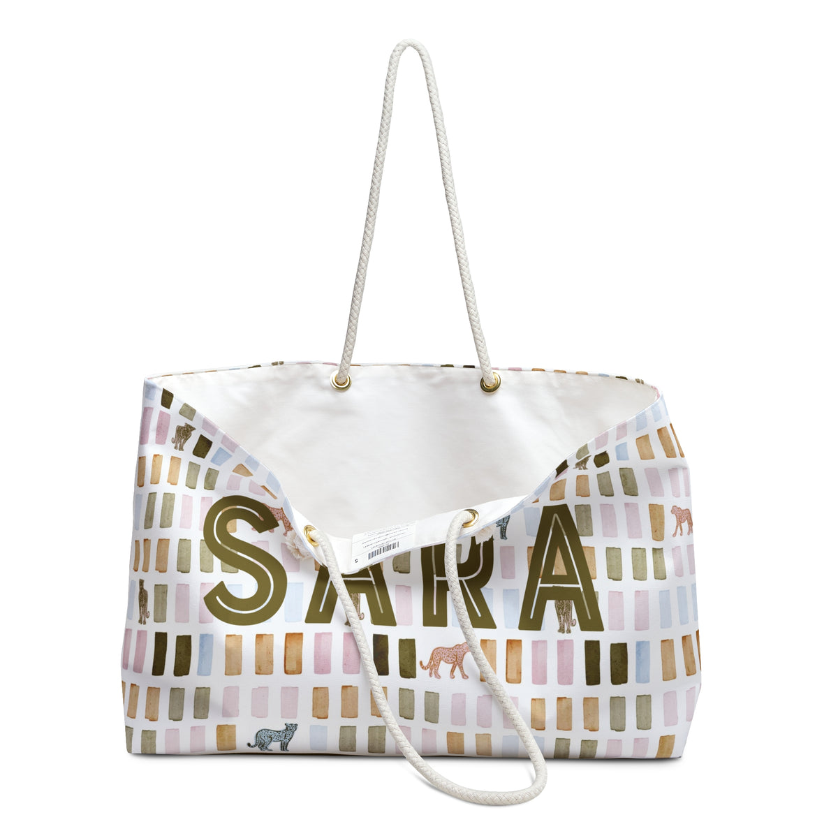 House Print Personalized Mahjong Bag