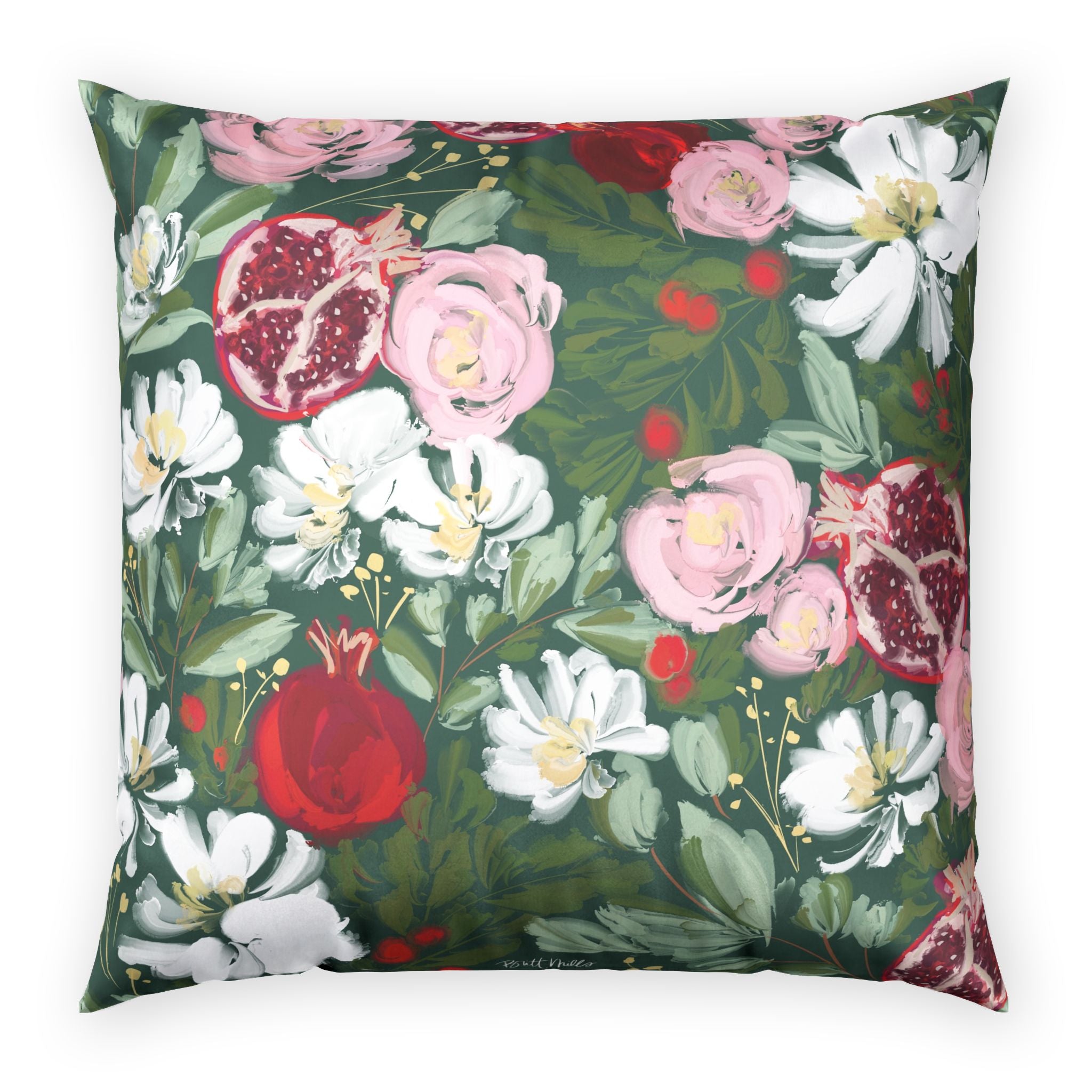 Crimson Harvest Velvet Pillow
