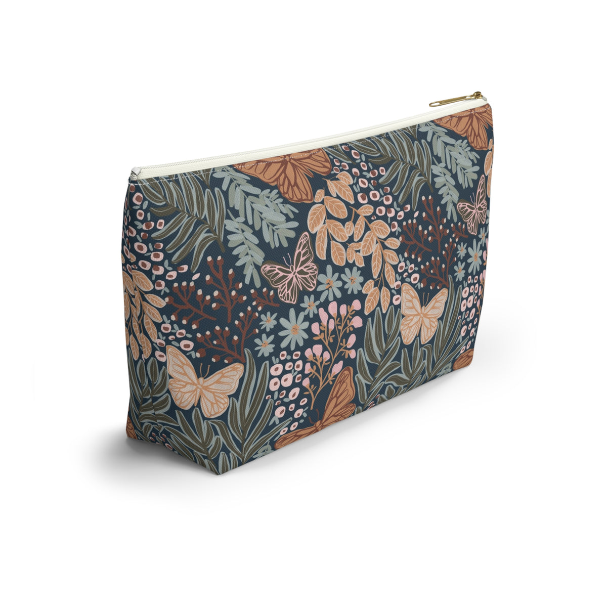Dabney Striped Monogrammed Mahjong Tile Pouch