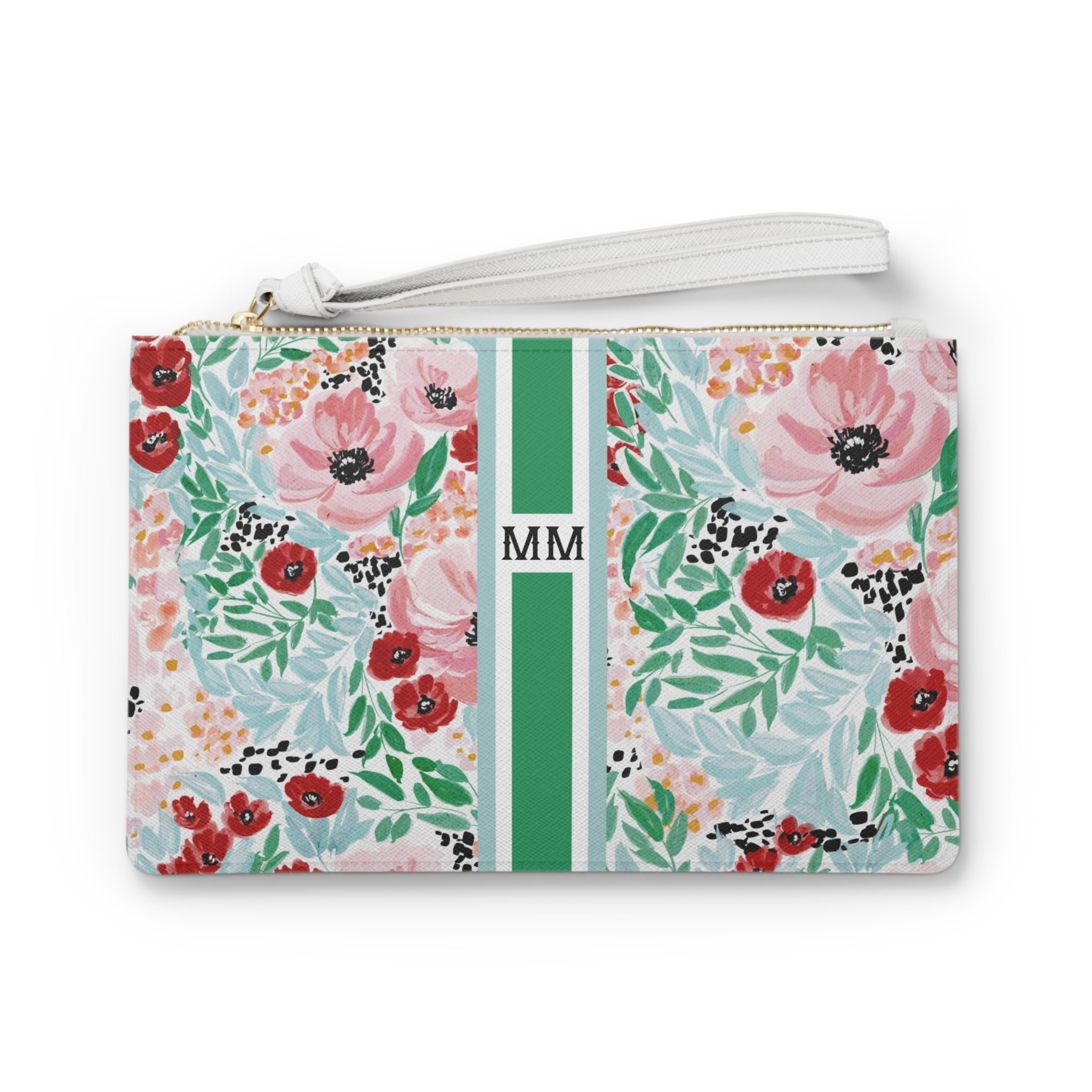 Colette Striped Monogrammed Mahjong Card Holder