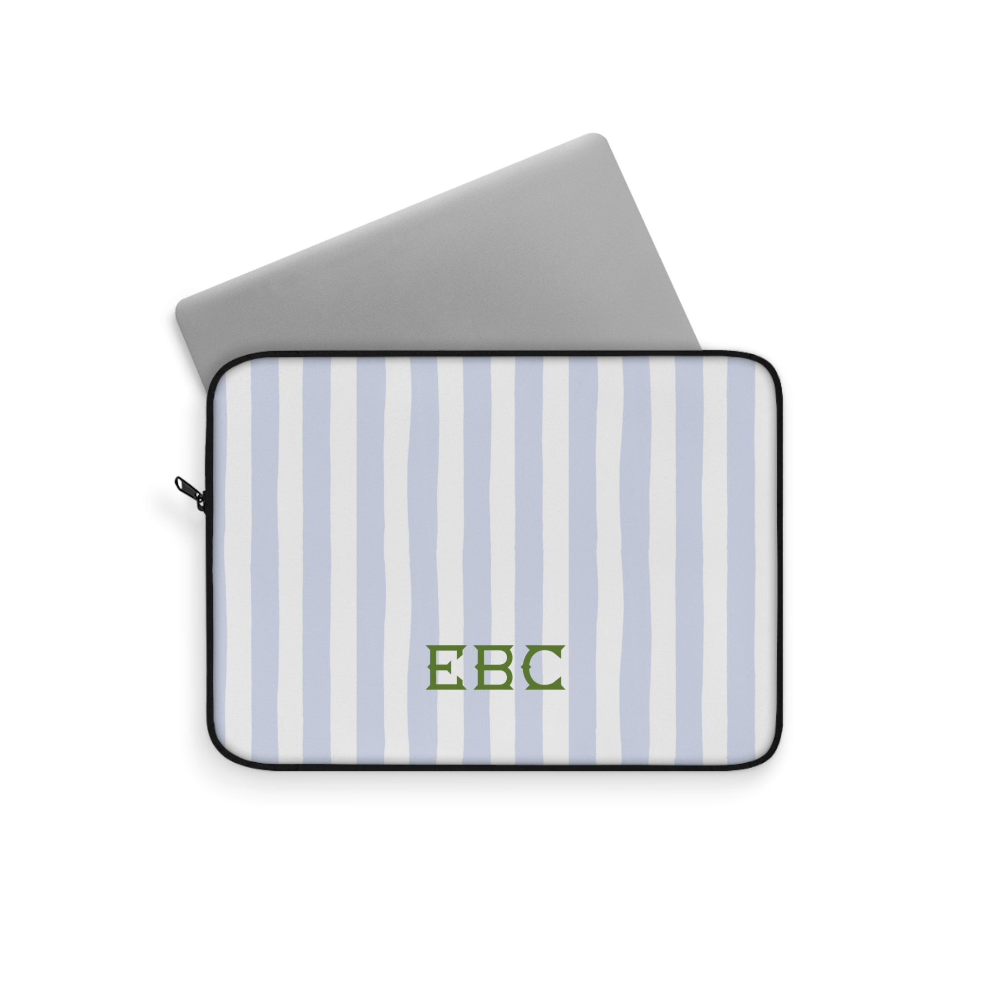 Seaside Stripes Monogrammed Laptop Sleeve