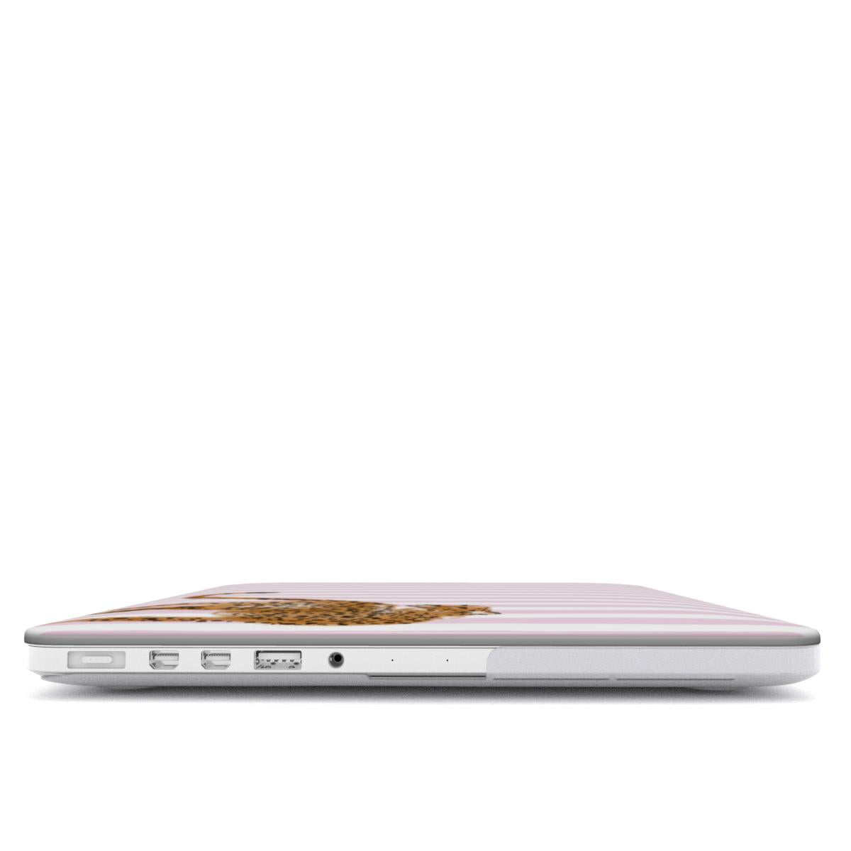 Preppy Cheetah (Pink) MacBook Case