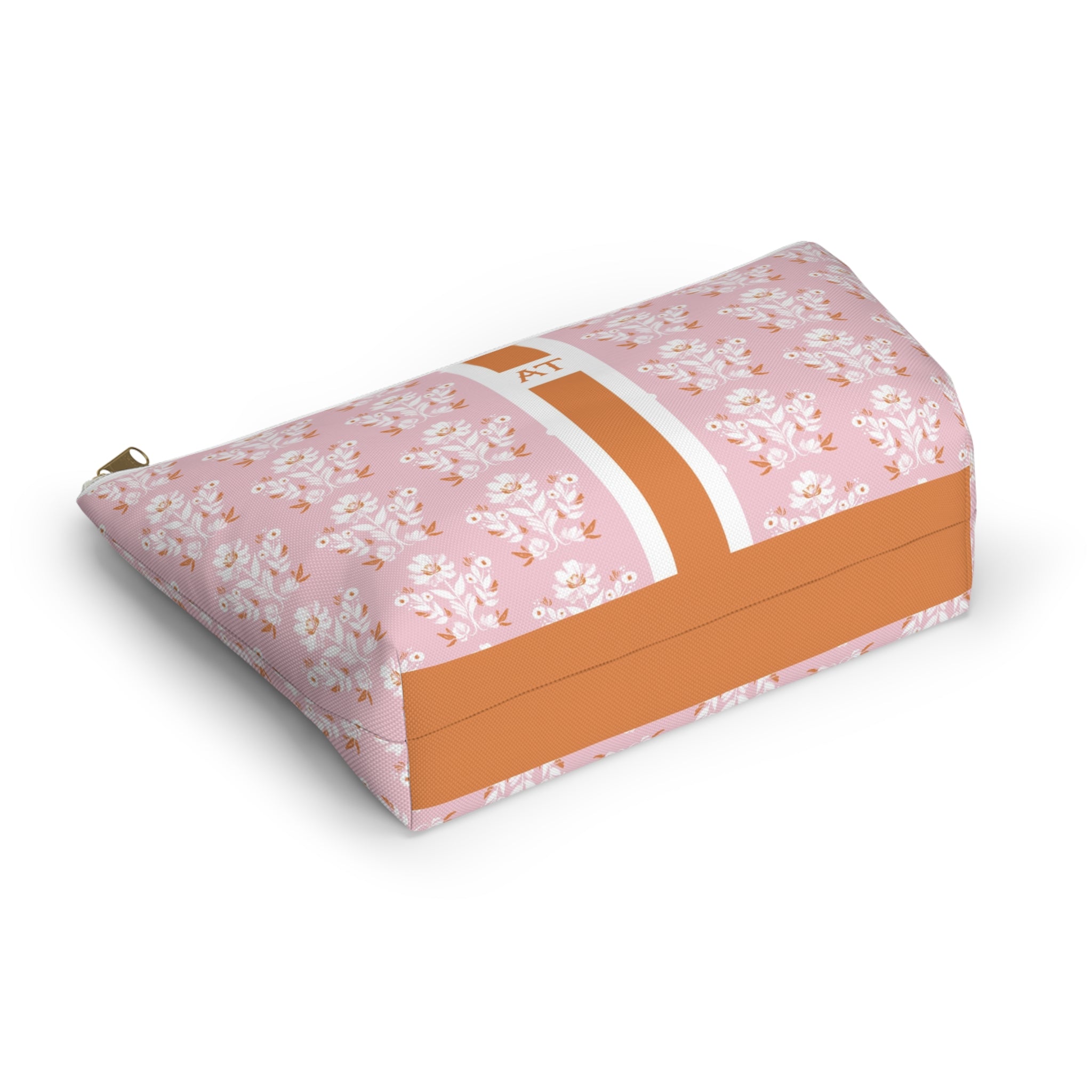 Evangeline Striped Monogrammed Mahjong Tile Pouch