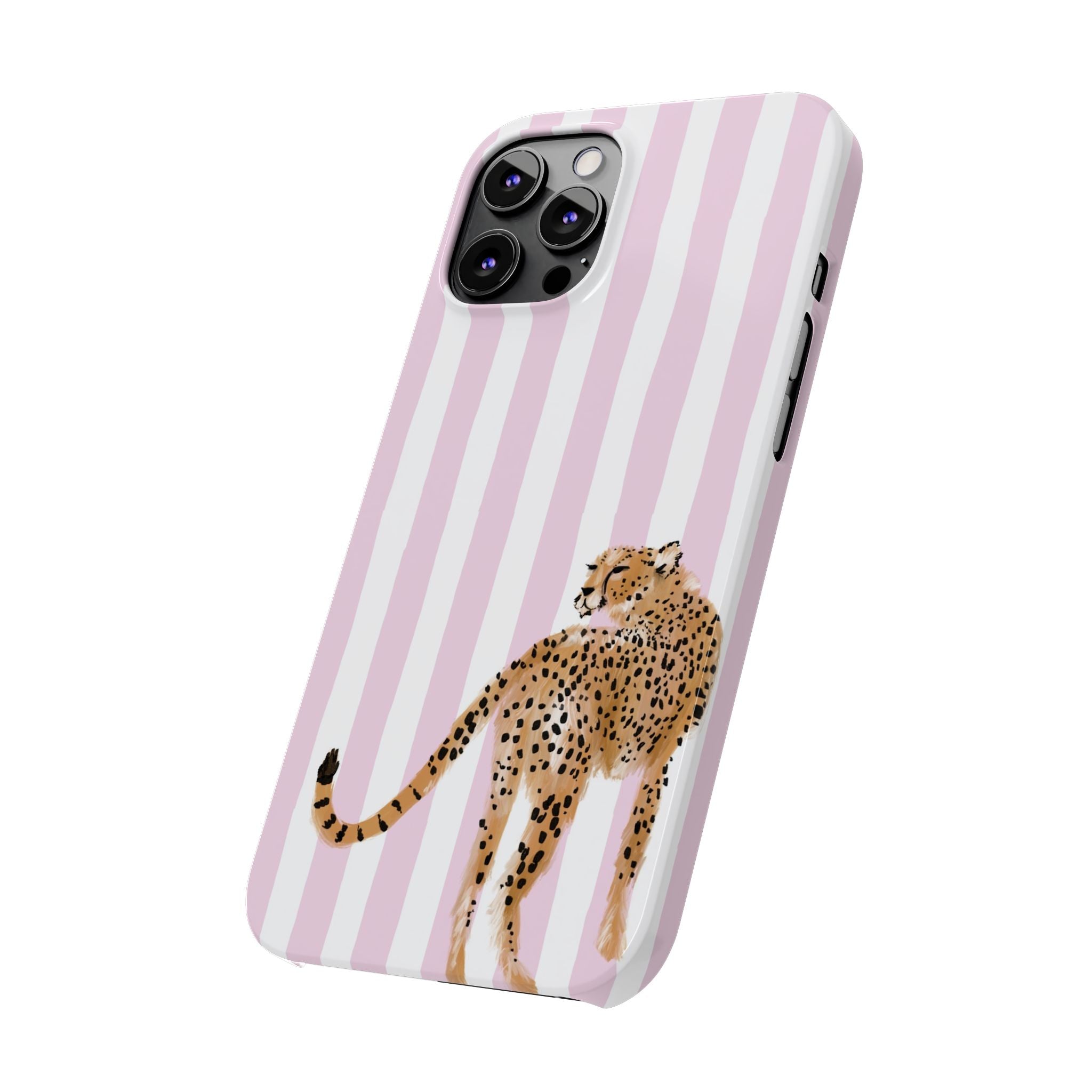 Preppy Cheetah Slim Phone Case