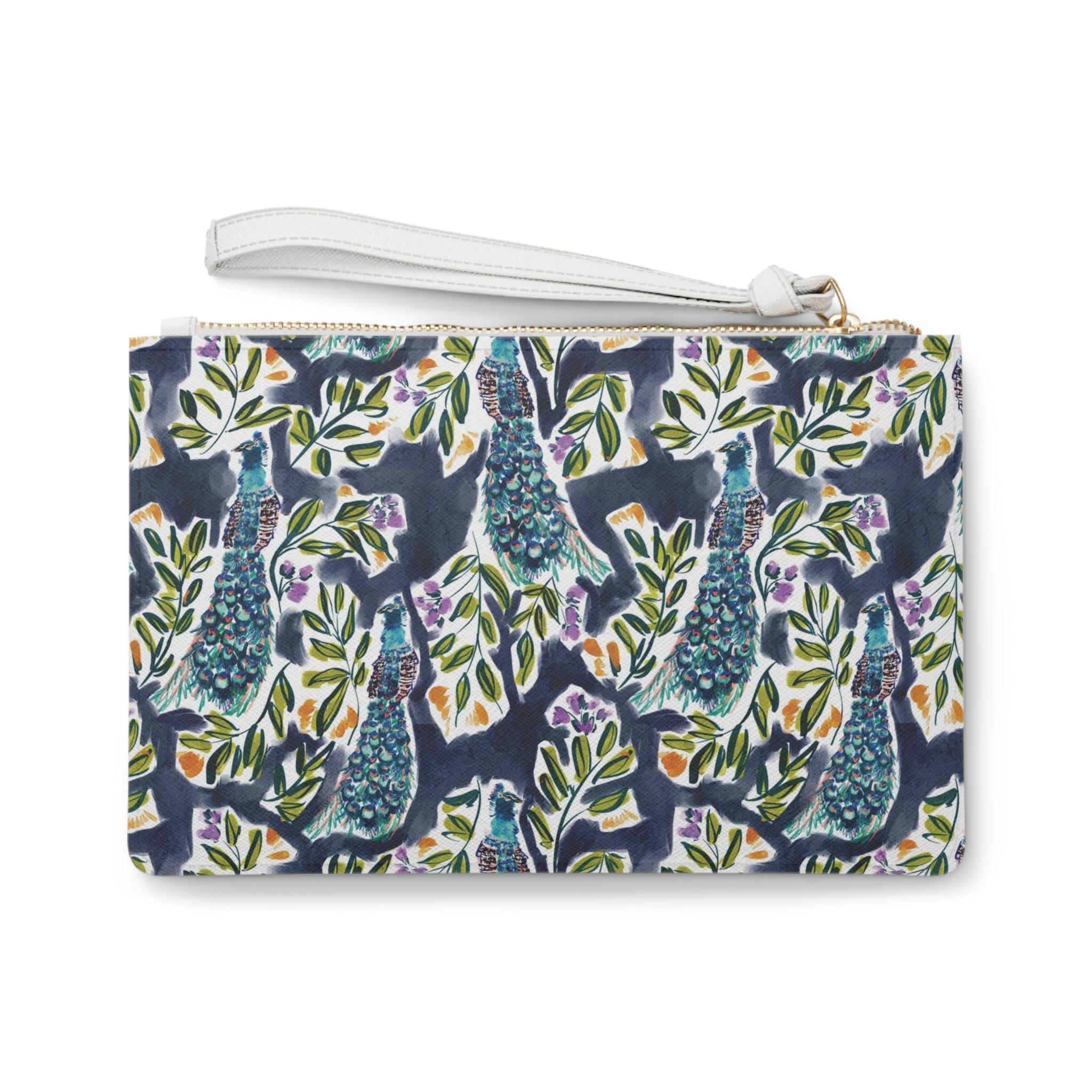 Peacock Garden Striped Monogrammed Mahjong Card Holder