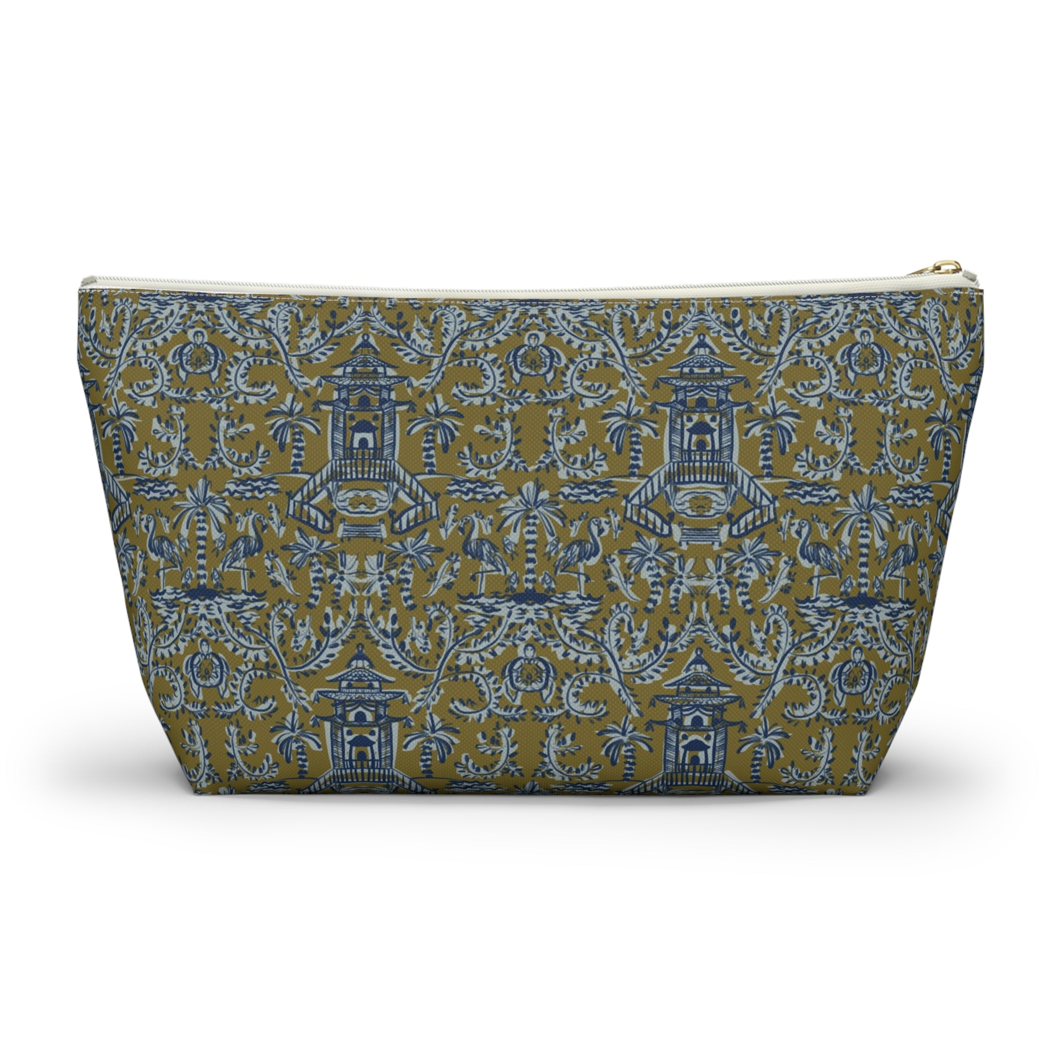 Soirée Striped Monogrammed Mahjong Tile Pouch