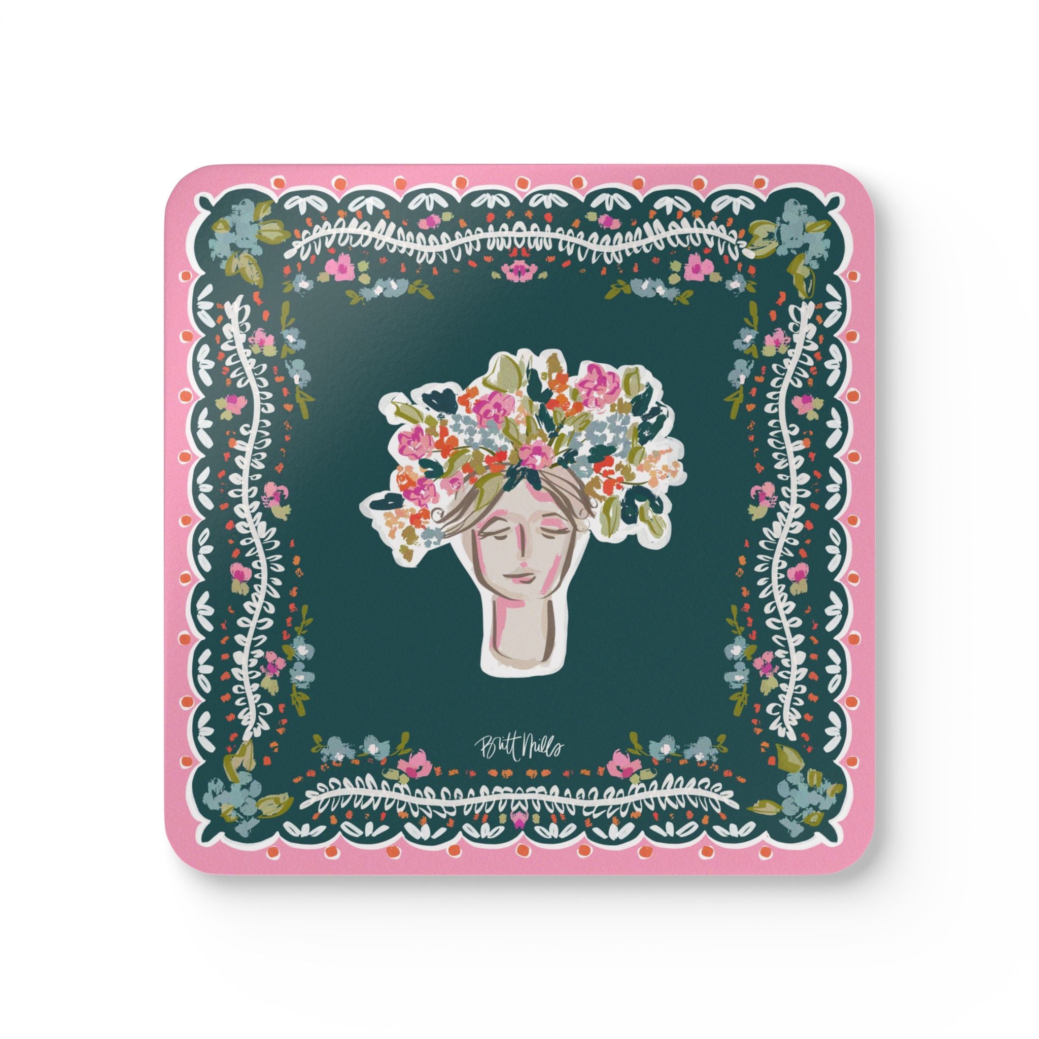 Reba Mahjong Mat Art Coaster Set (Set of 4)
