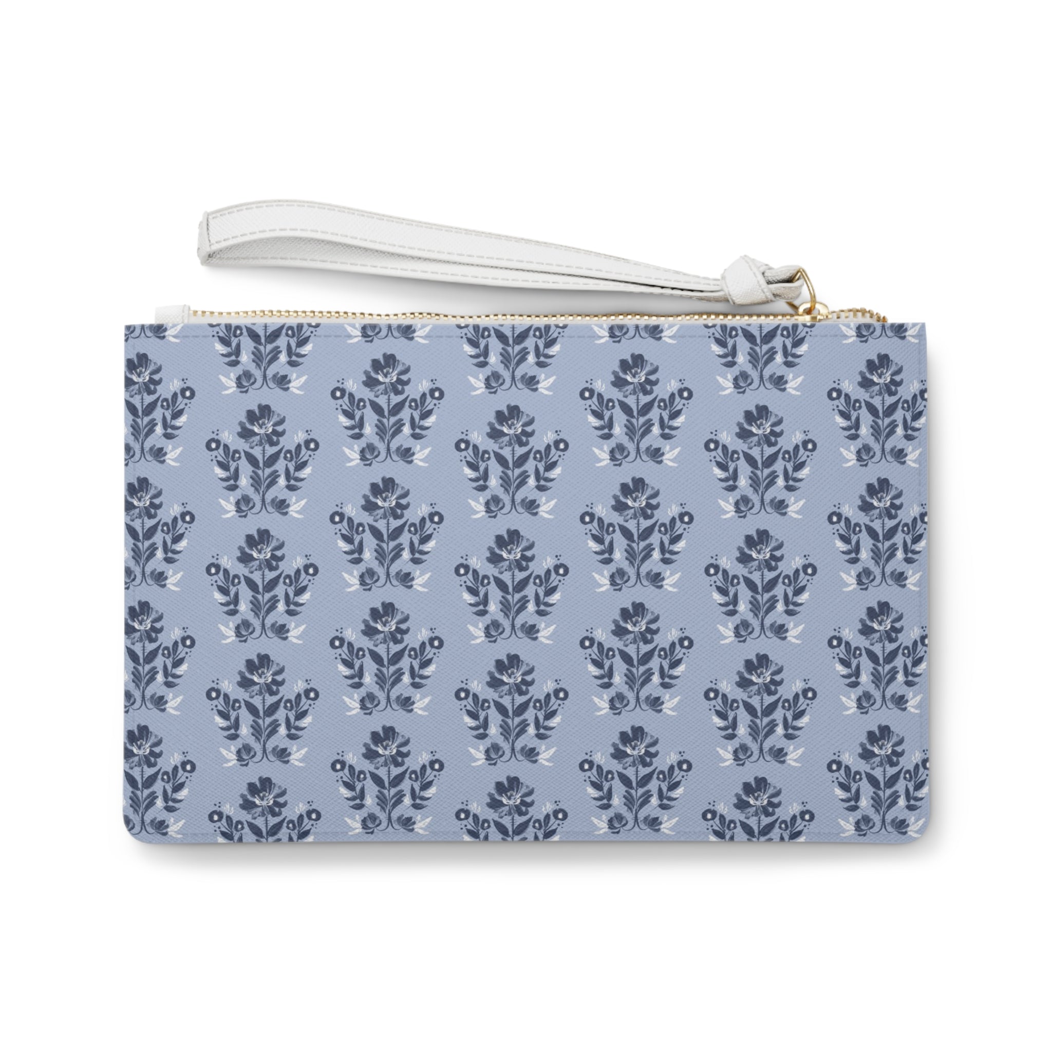 Evangeline Blue Striped Monogrammed Mahjong Card Holder