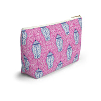 Ginger Stripe Monogrammed Pouch
