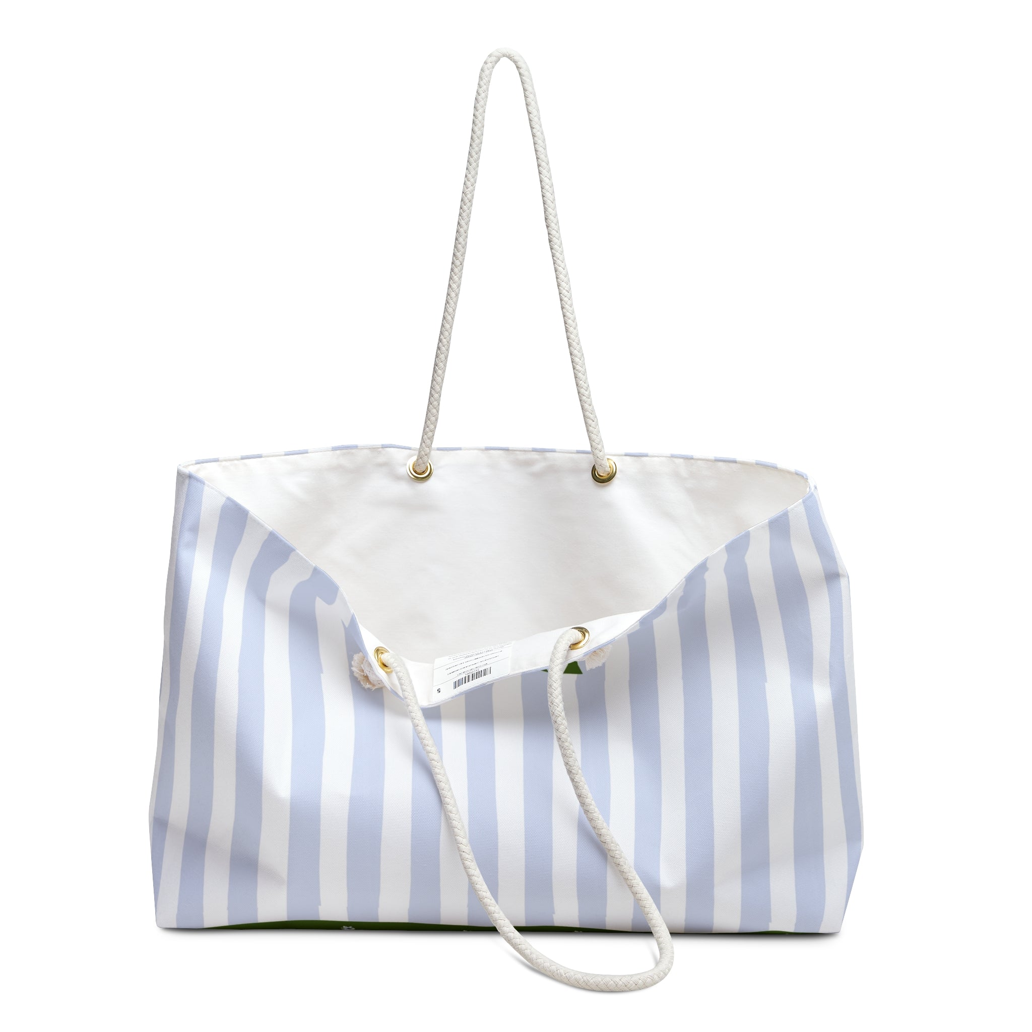 Seaside Stripes Monogrammed Mahjong Bag