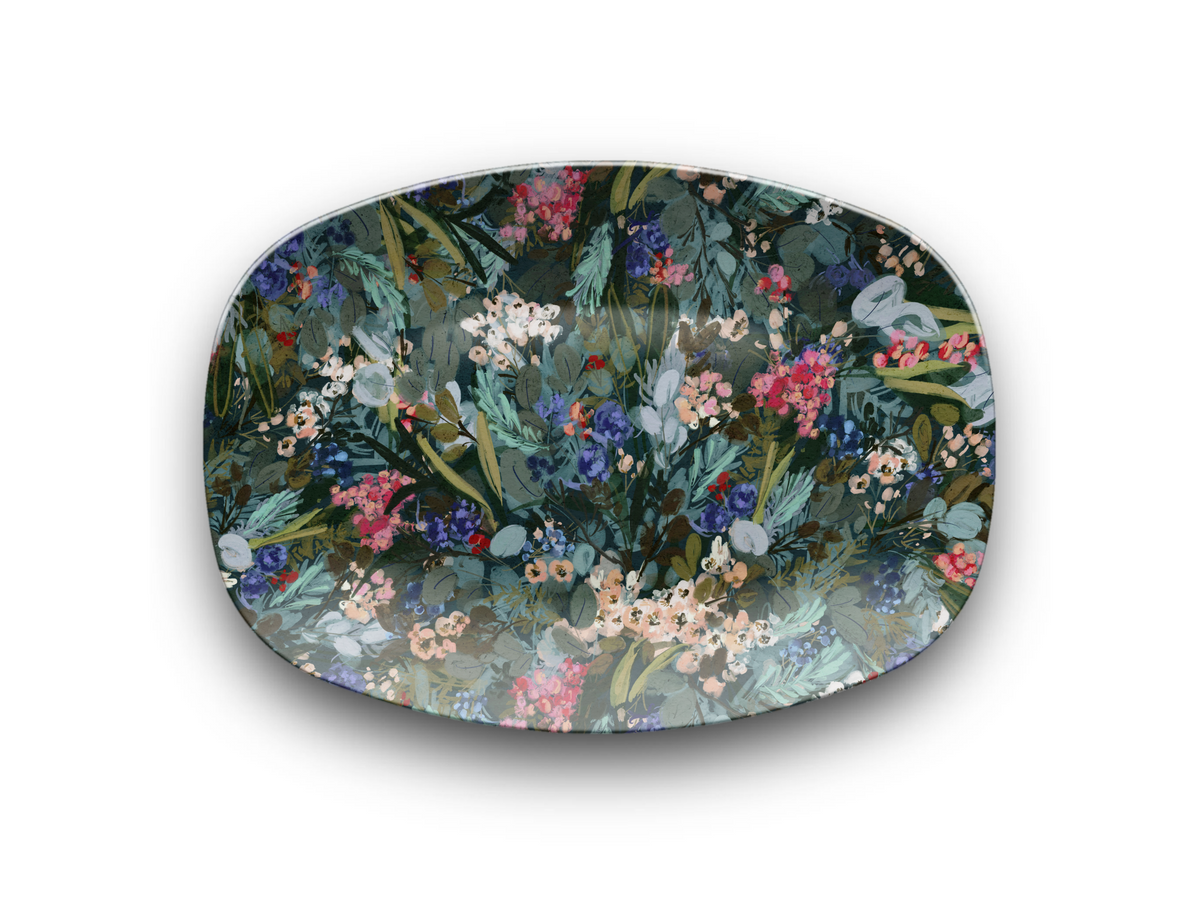 Winter Berry Dinnerware & Platter Collection (Unbreakable and BPA-free)