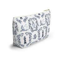 East Coast Summer Striped Monogrammed Pouch