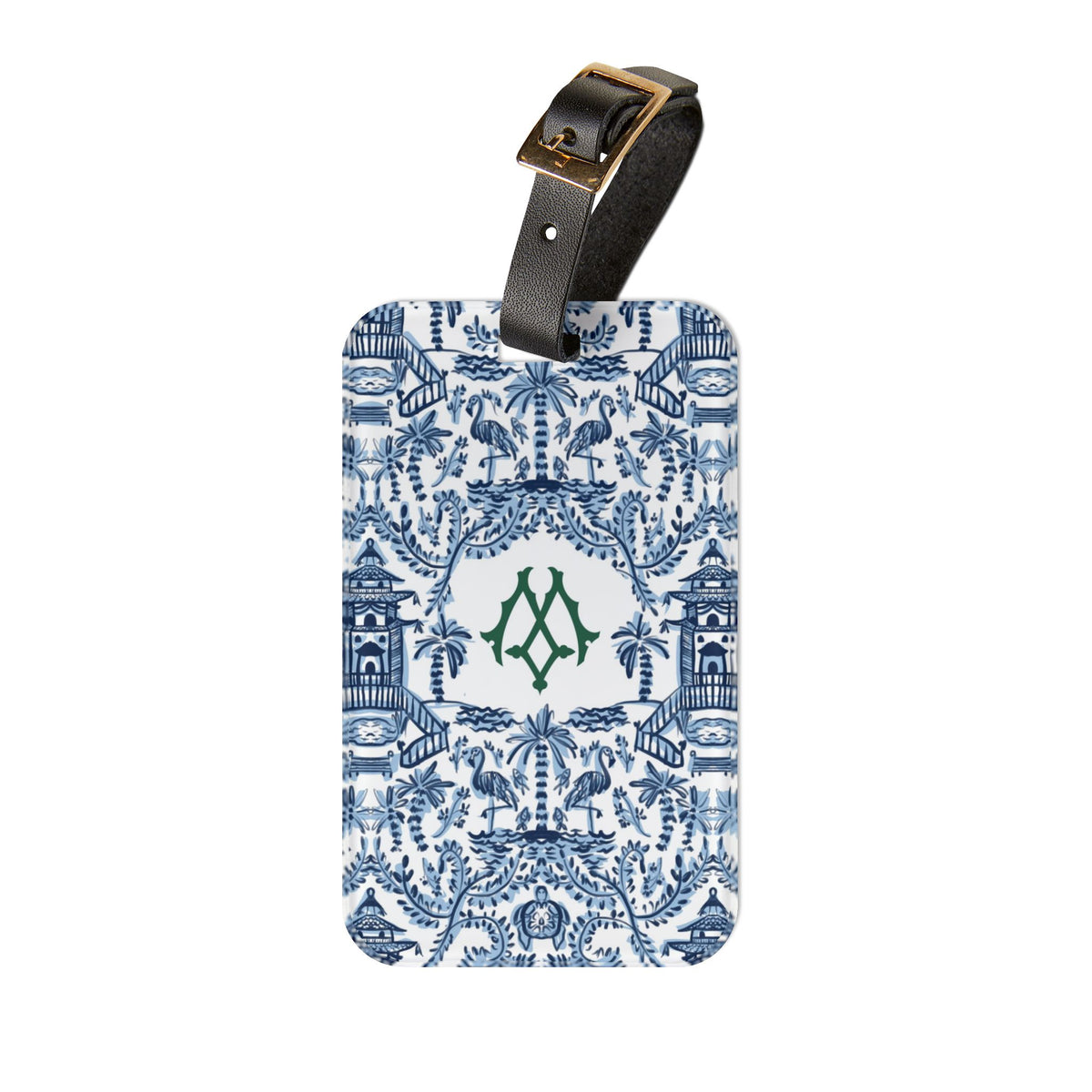 Palm Beach Monogrammed Acrylic Luggage Tag