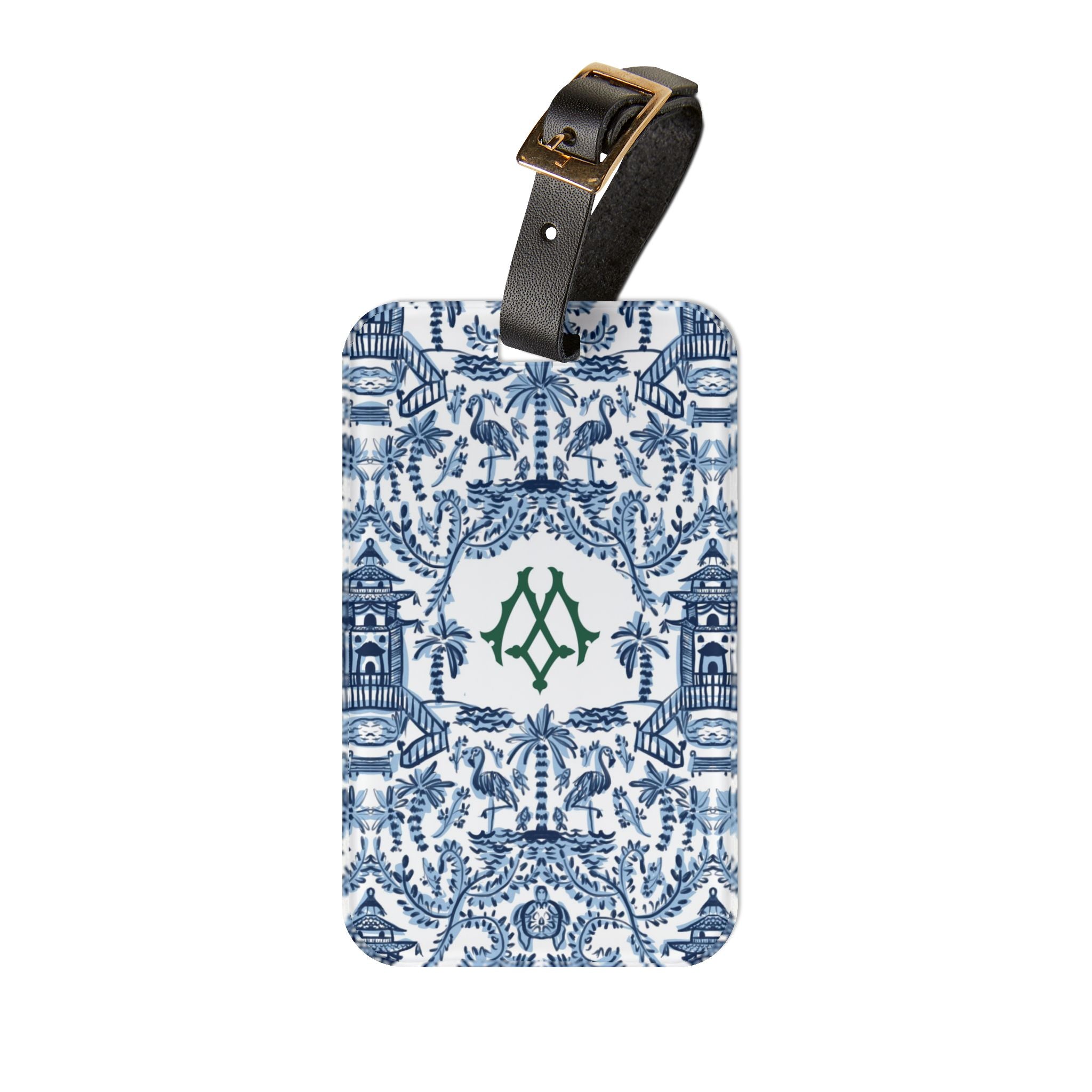 Palm Beach Monogrammed Acrylic Luggage Tag