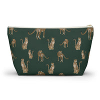 Cheetah Dance Striped Monogrammed Pouch