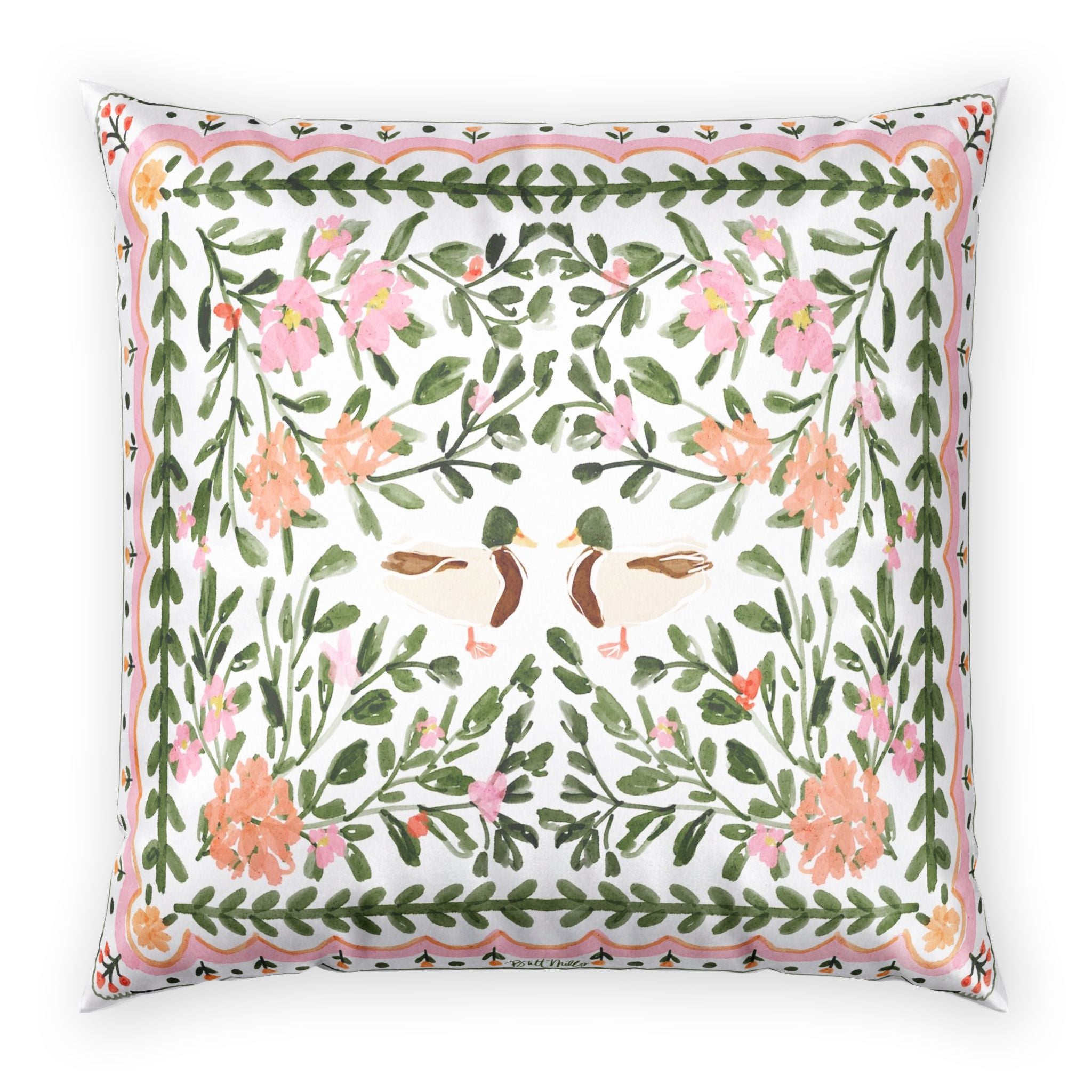 Walk in the Park Velvet Pillow
