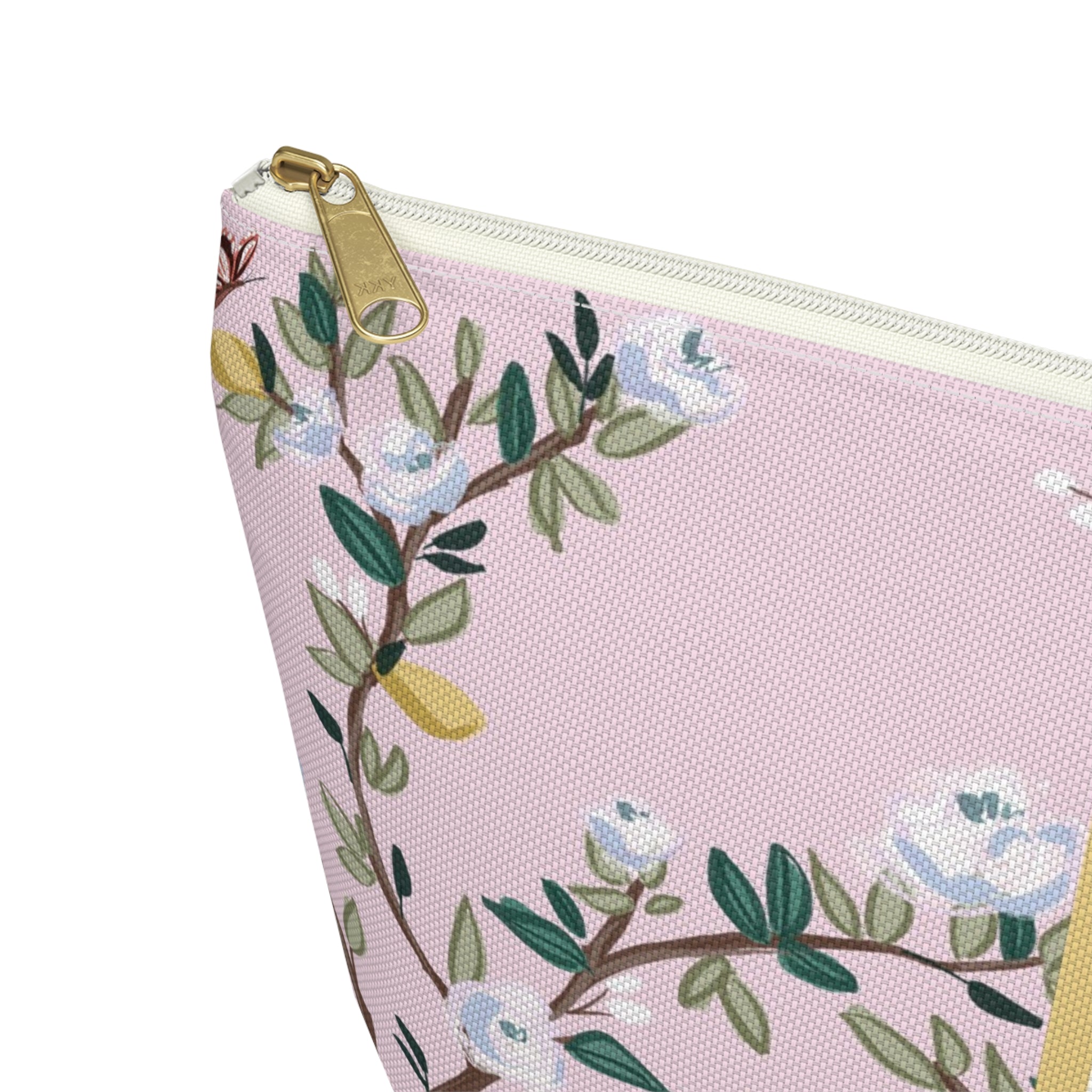 Blossom Garden Striped Monogrammed Mahjong Tile Pouch