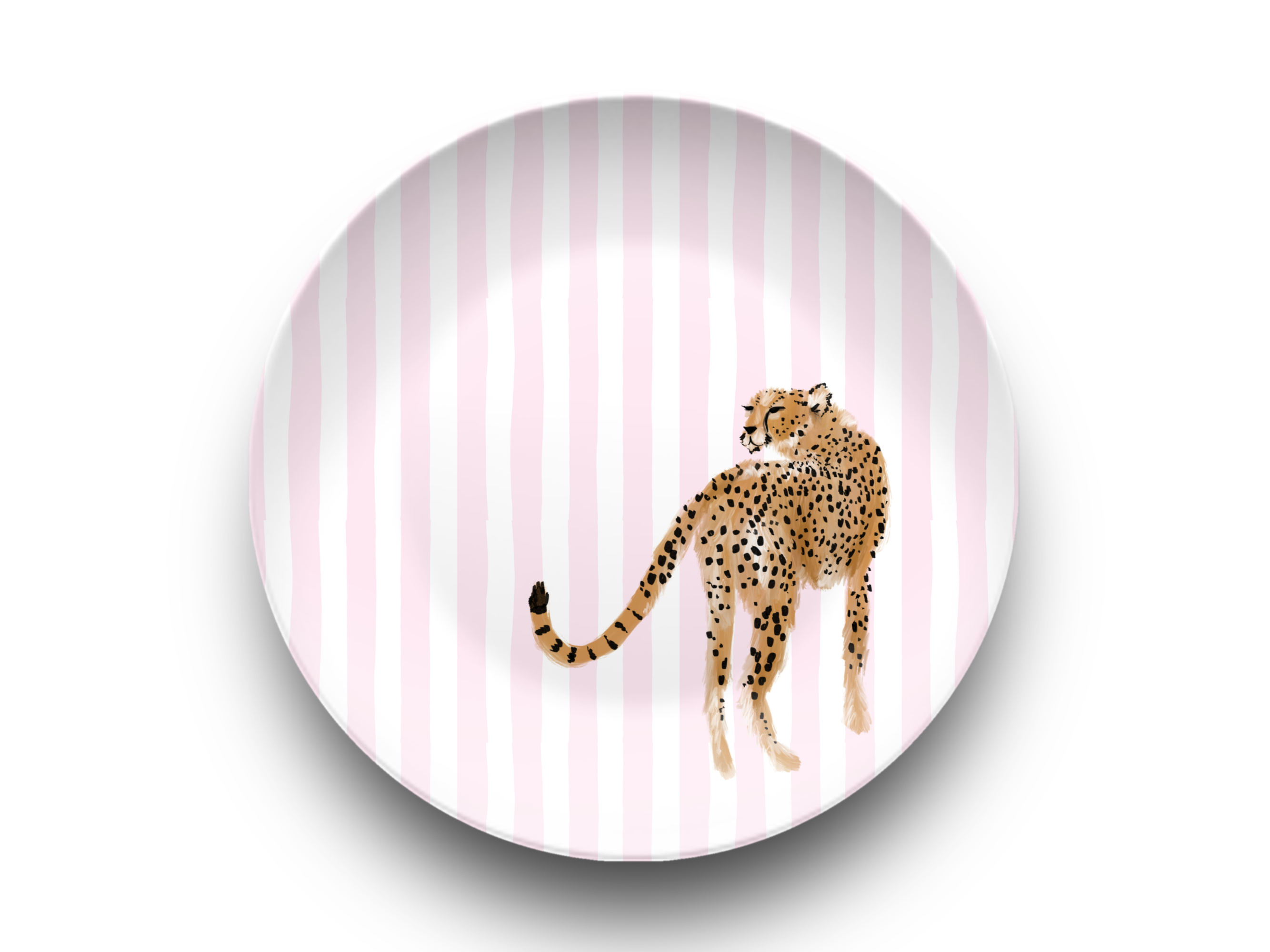 Preppy Cheetah Dinnerware Collection (Unbreakable and BPA-free)