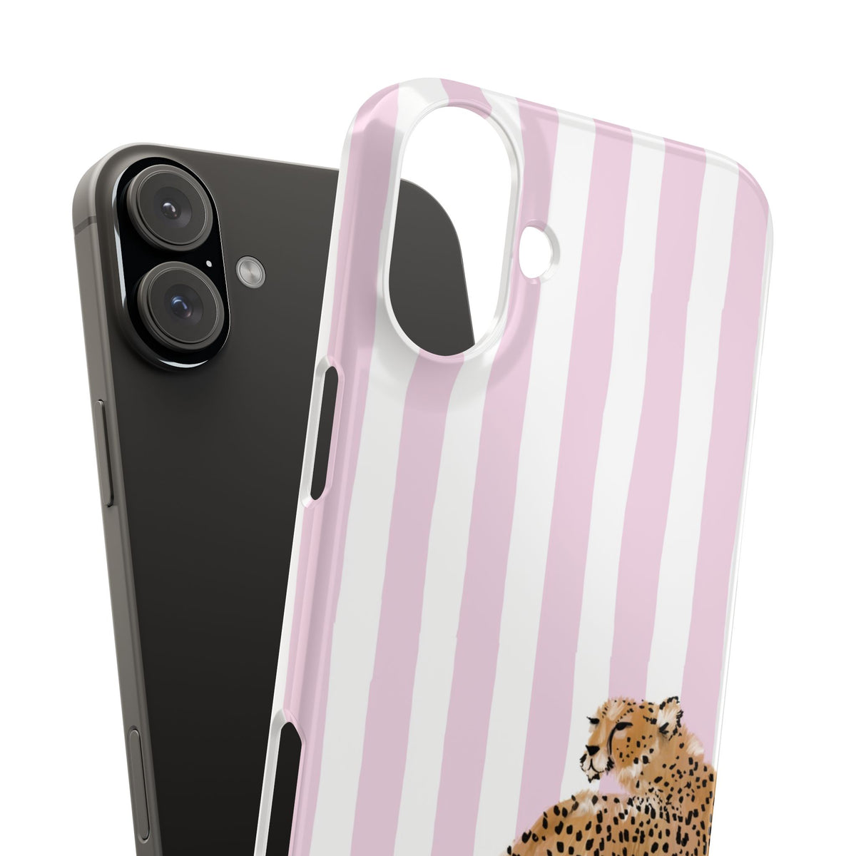 Preppy Cheetah Slim Phone Case