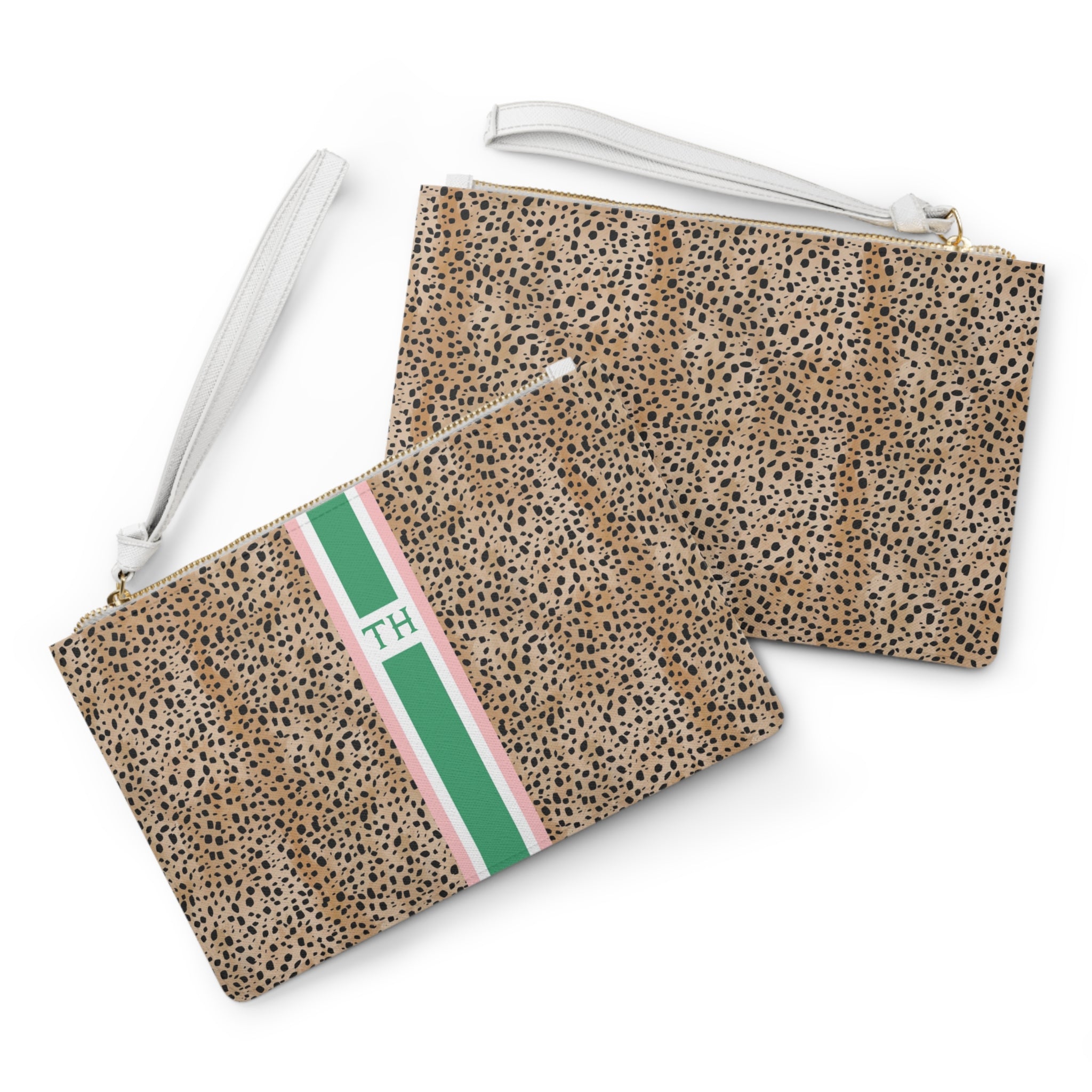 Heiress Striped Monogrammed Mahjong Card Holder