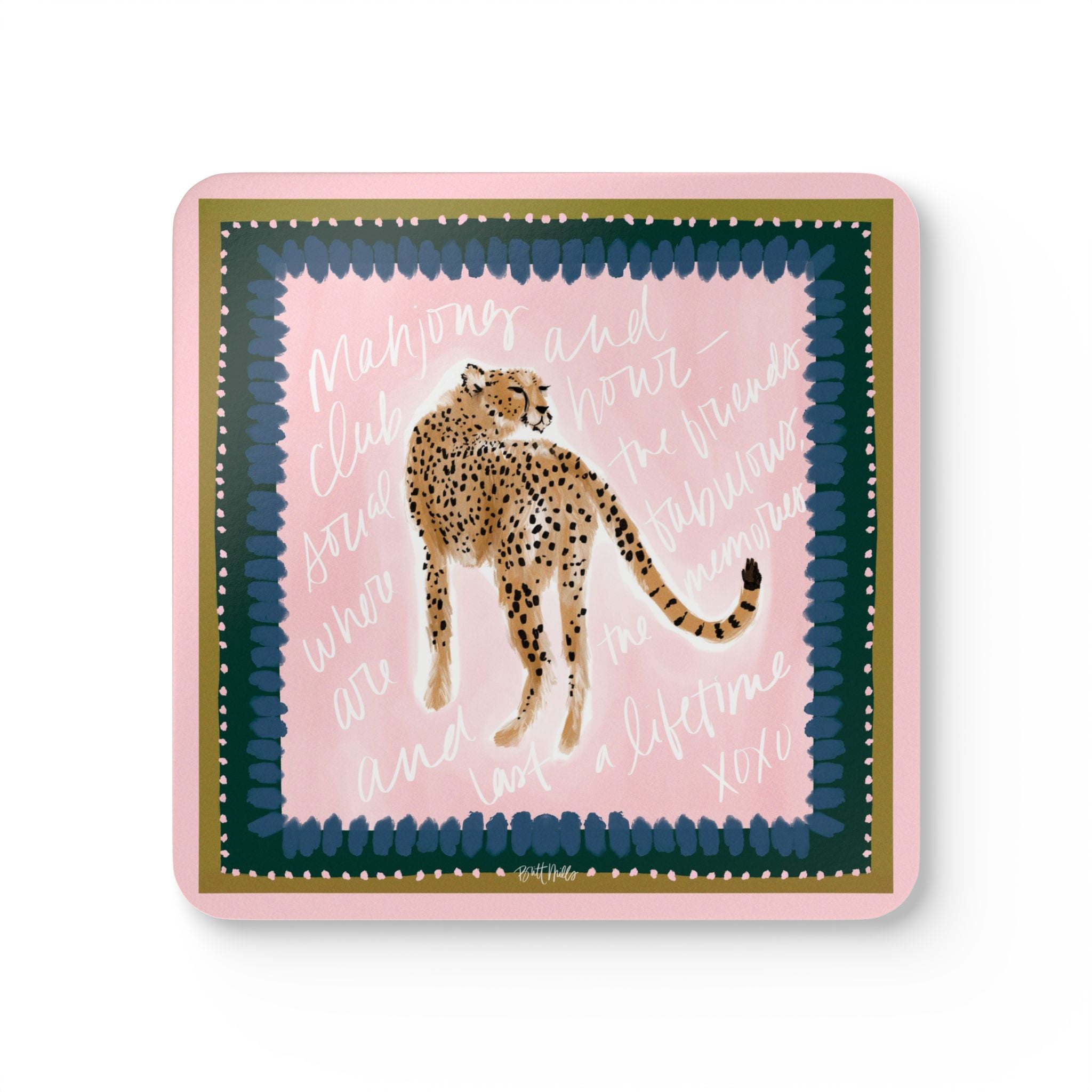 Mia Mahjong Mat Art Coaster Set (Set of 4)