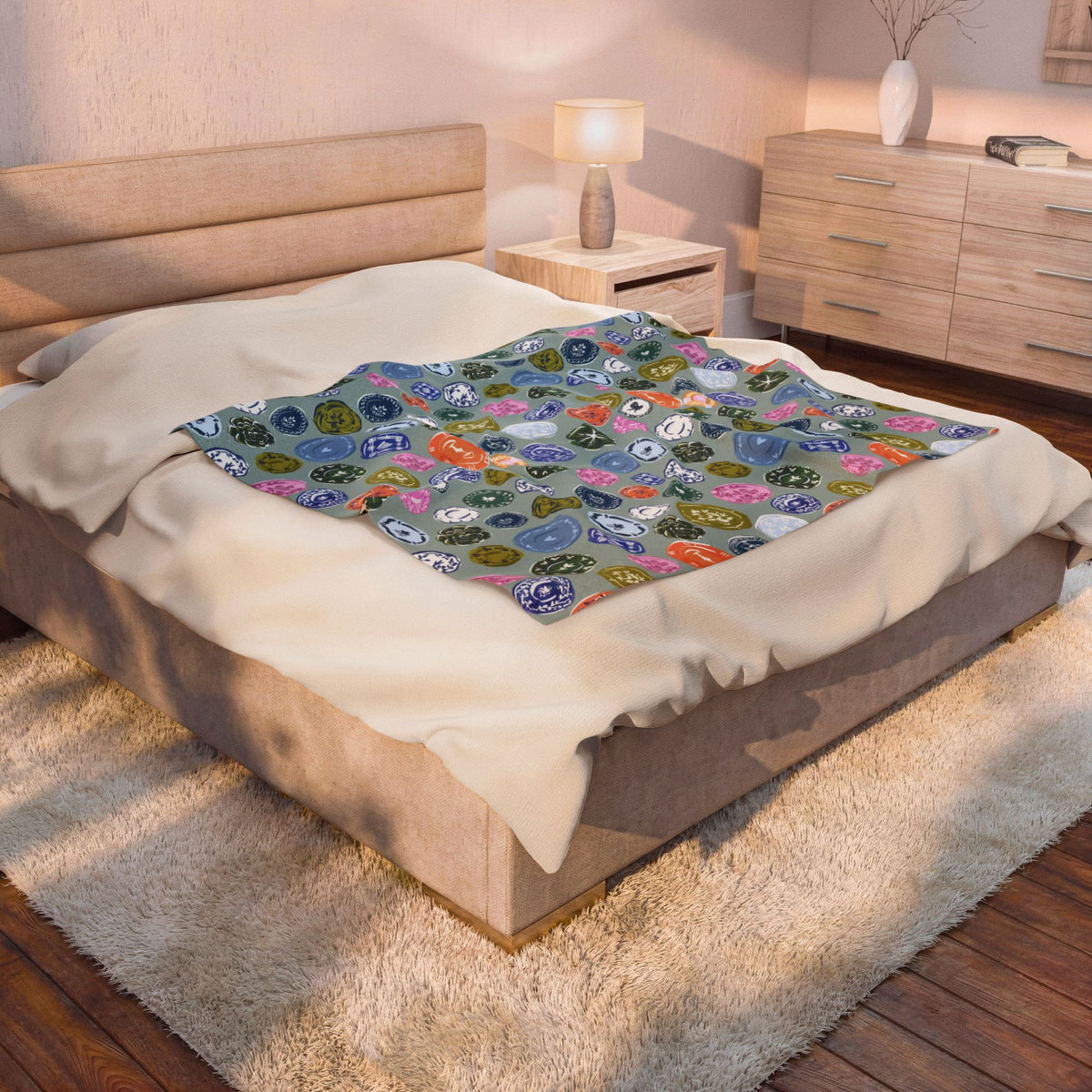 Willow Velveteen Throw Blanket