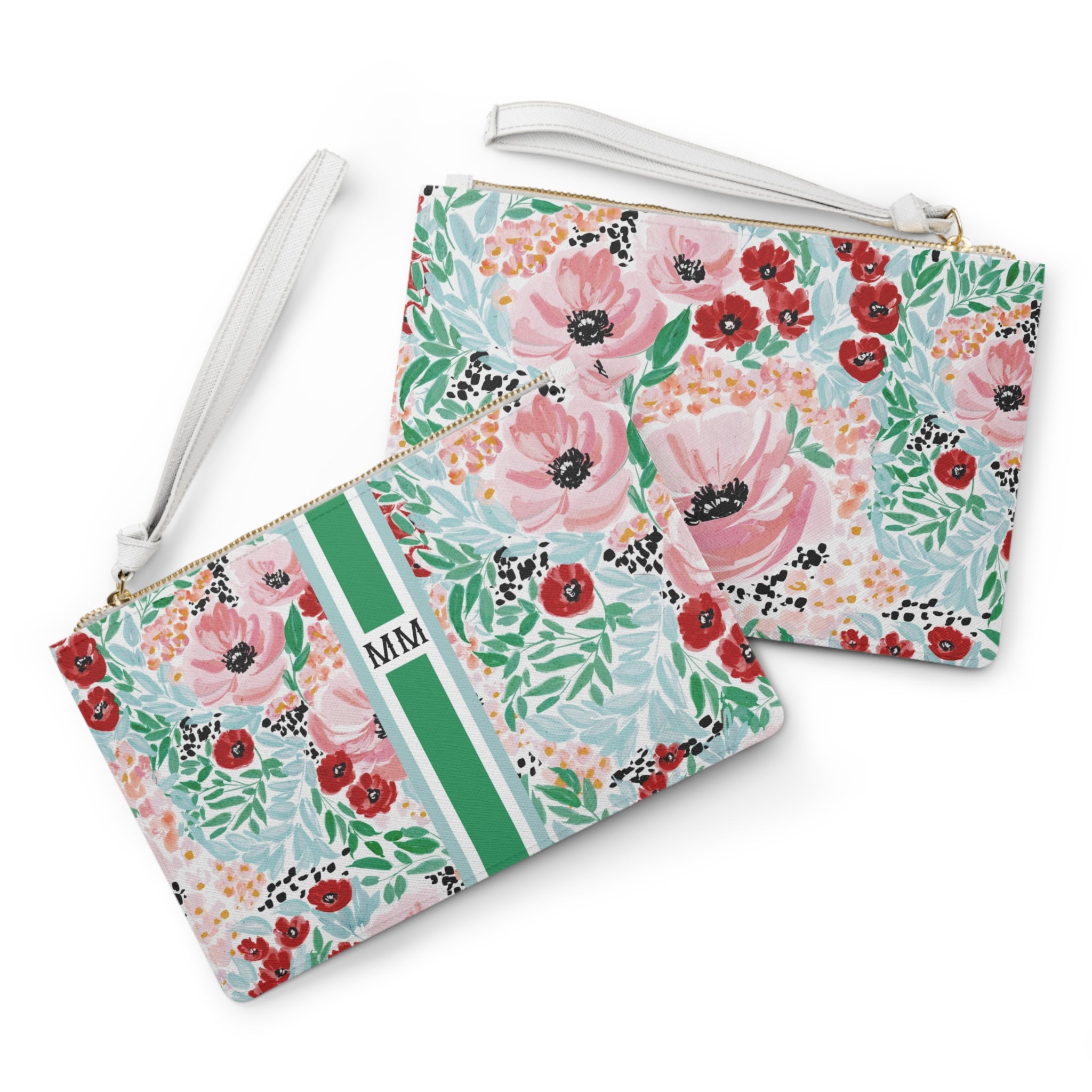 Colette Striped Monogrammed Mahjong Card Holder