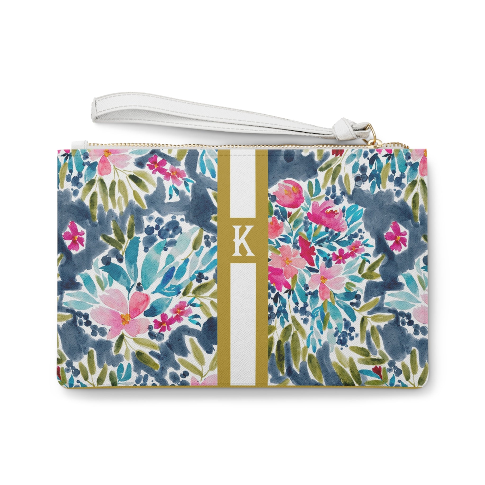 Aria Striped Monogrammed Mahjong Card Holder