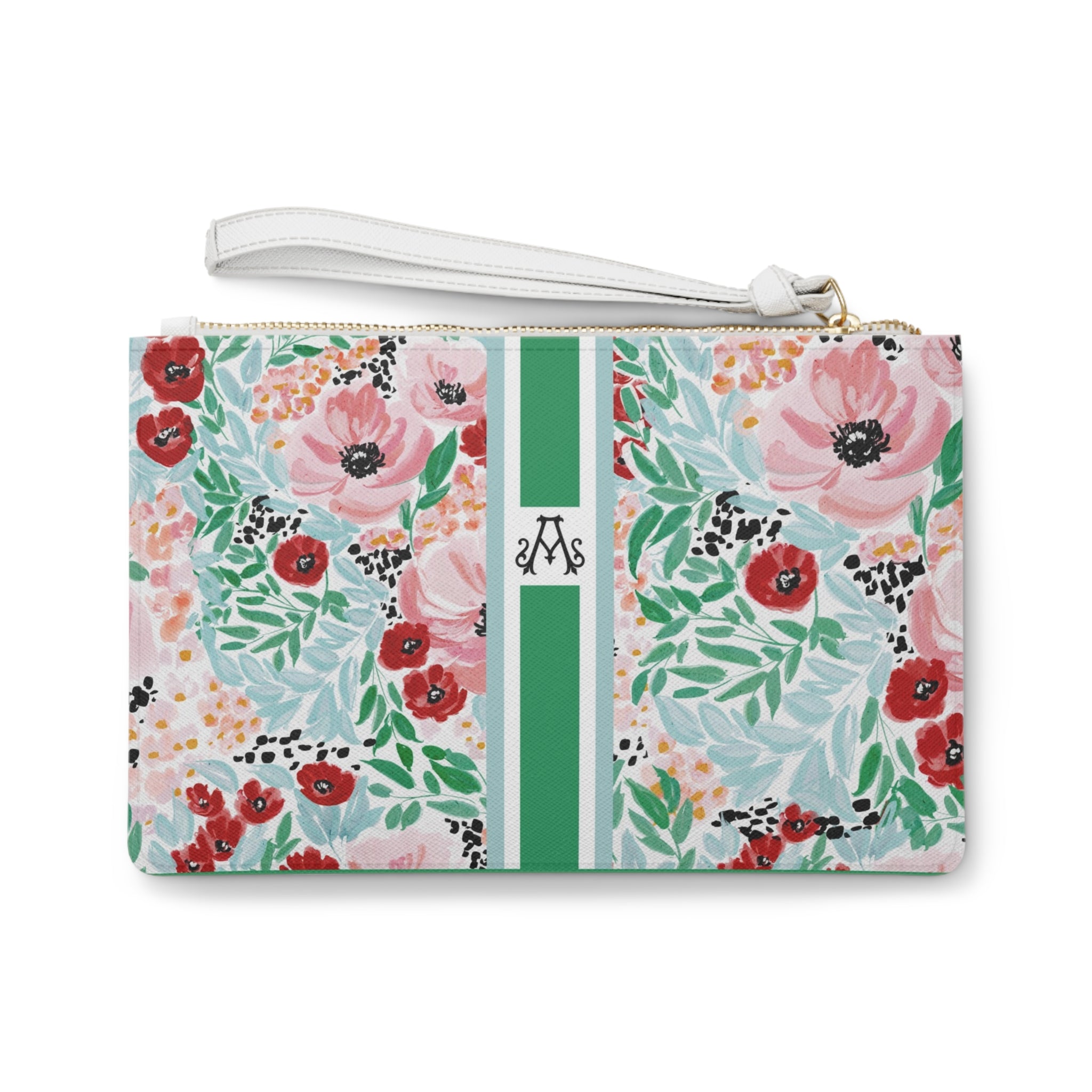 Colette Striped Monogrammed Mahjong Card Holder