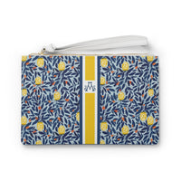 Lola Striped Monogrammed Mahjong Card Pouch