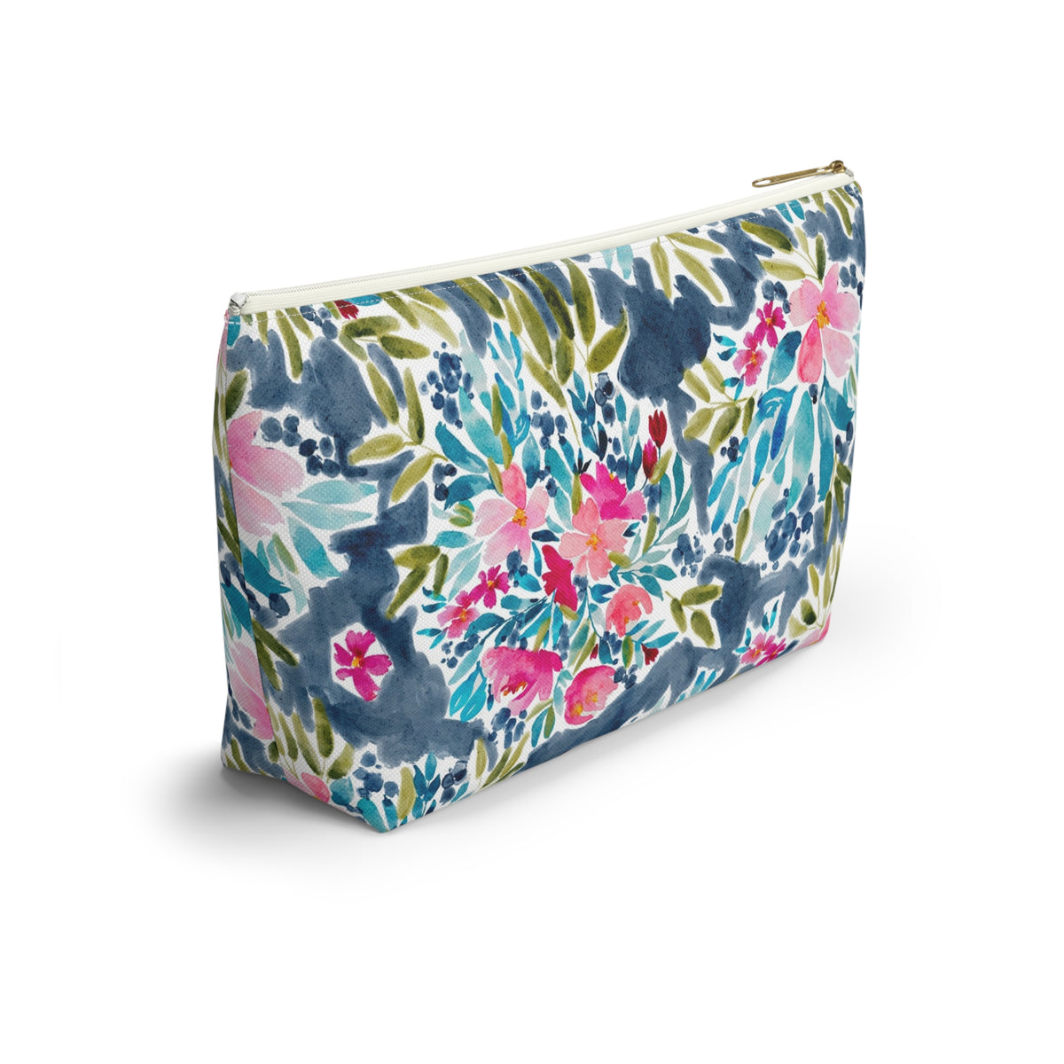 Aria Striped Monogrammed Pouch