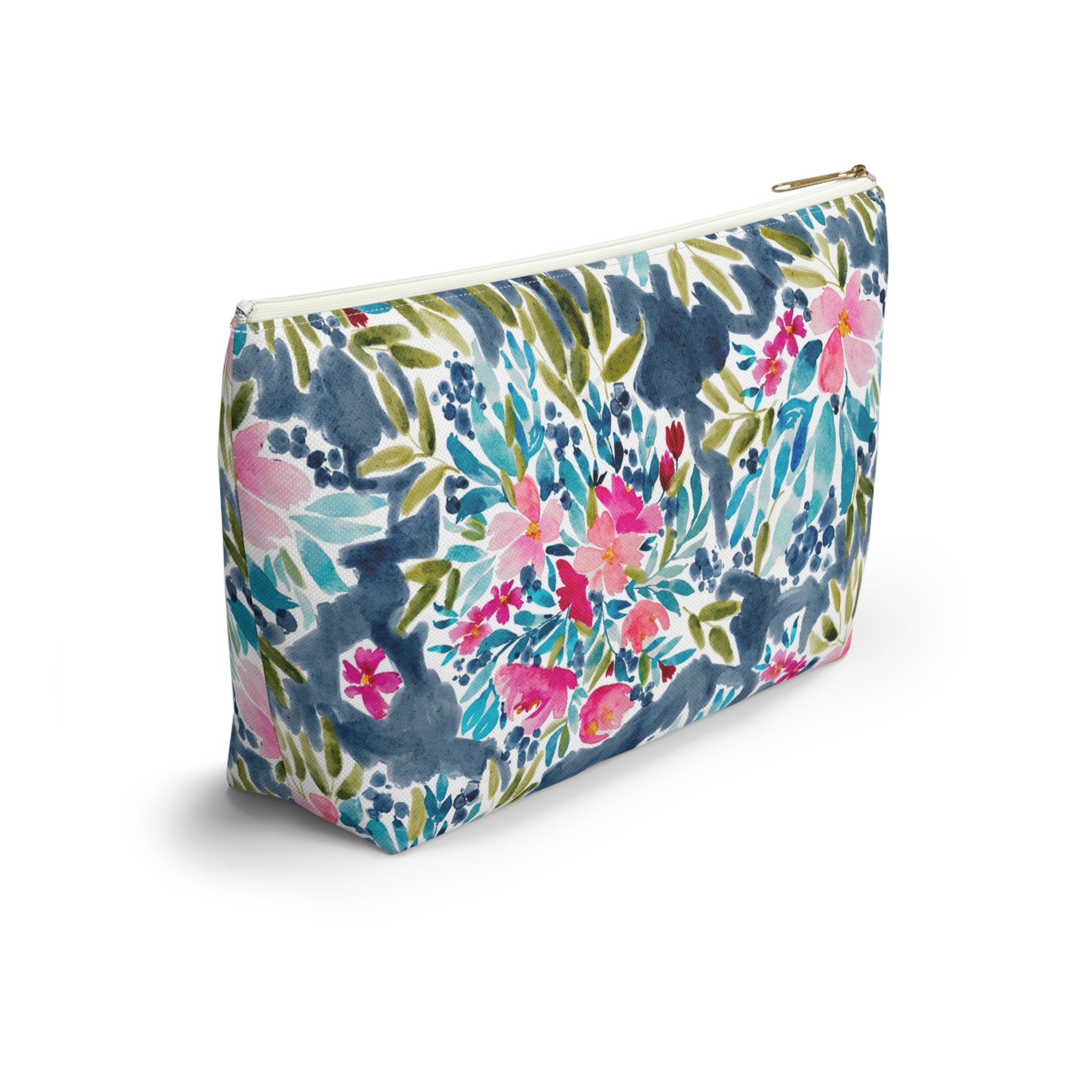 Aria Striped Monogrammed Pouch